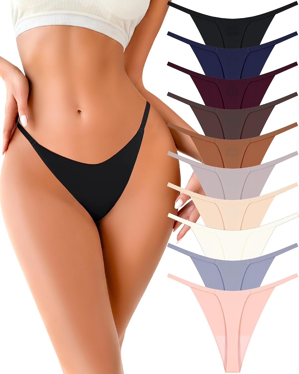 UNDER THE SEA 10 Pack Seamless G-String Thongs