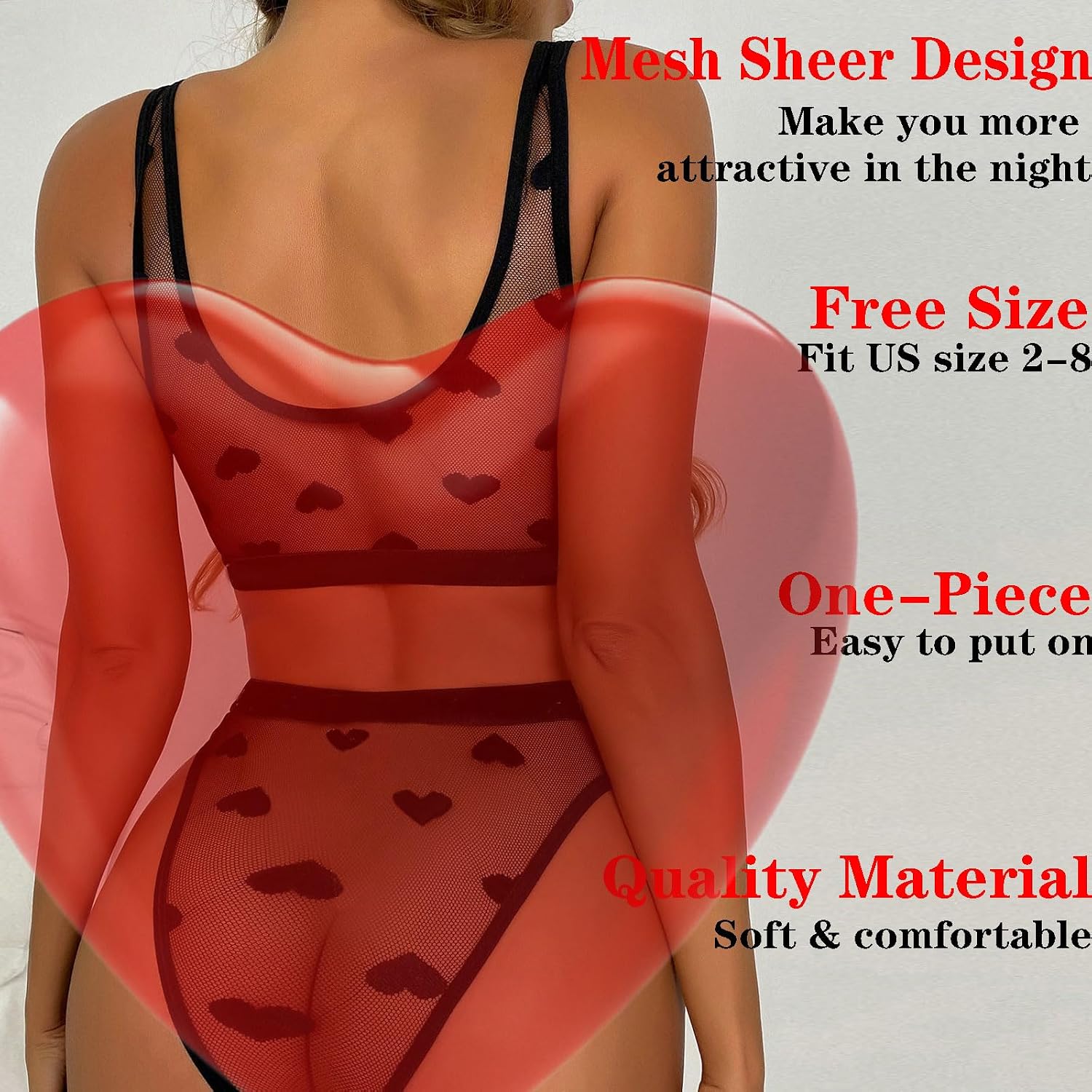 WMZRKY Sheer Mesh Bra and Panty Set — image 3