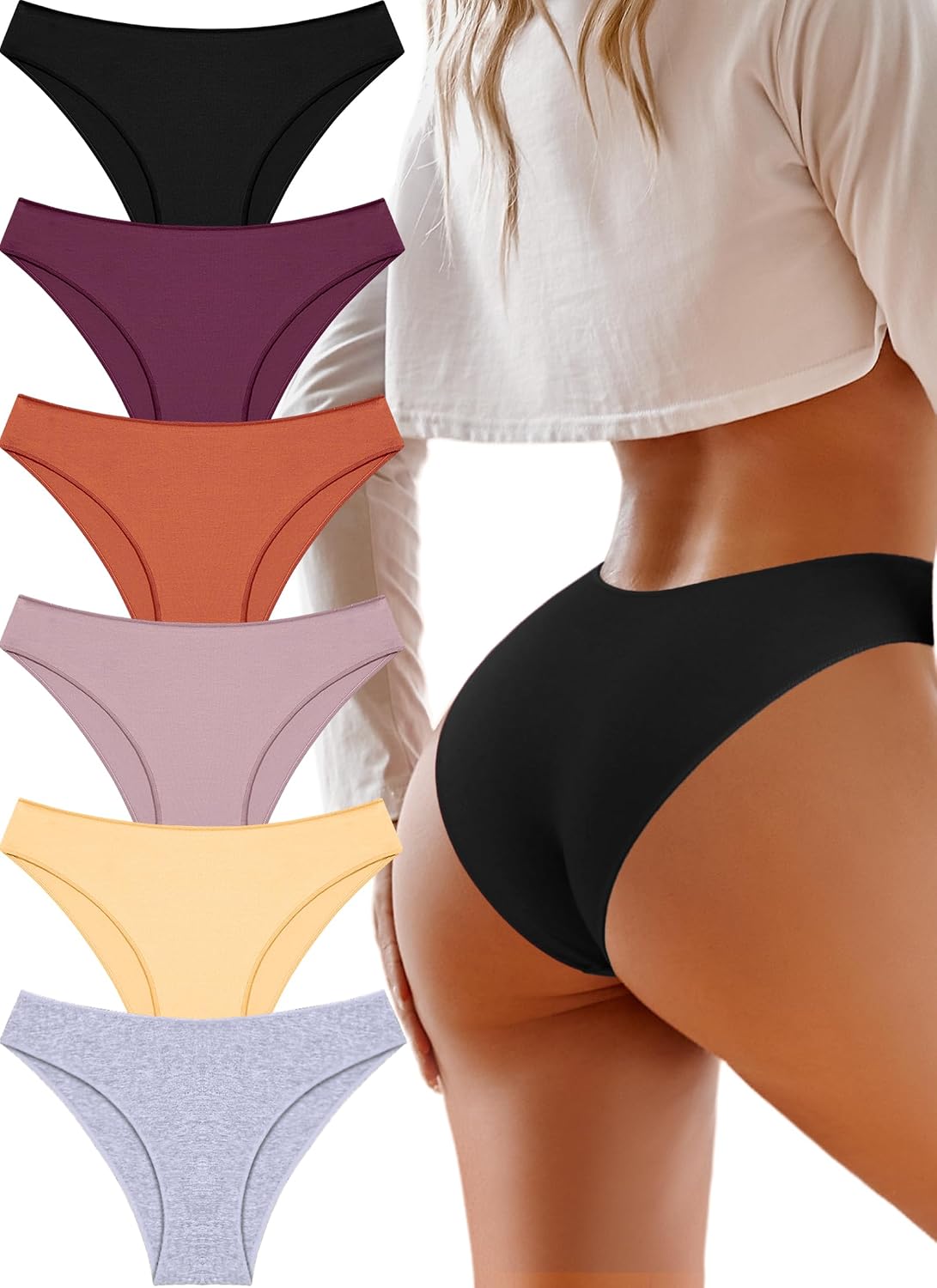 Under The Sea Women's 6-Pack Cheeky Bikini Panties