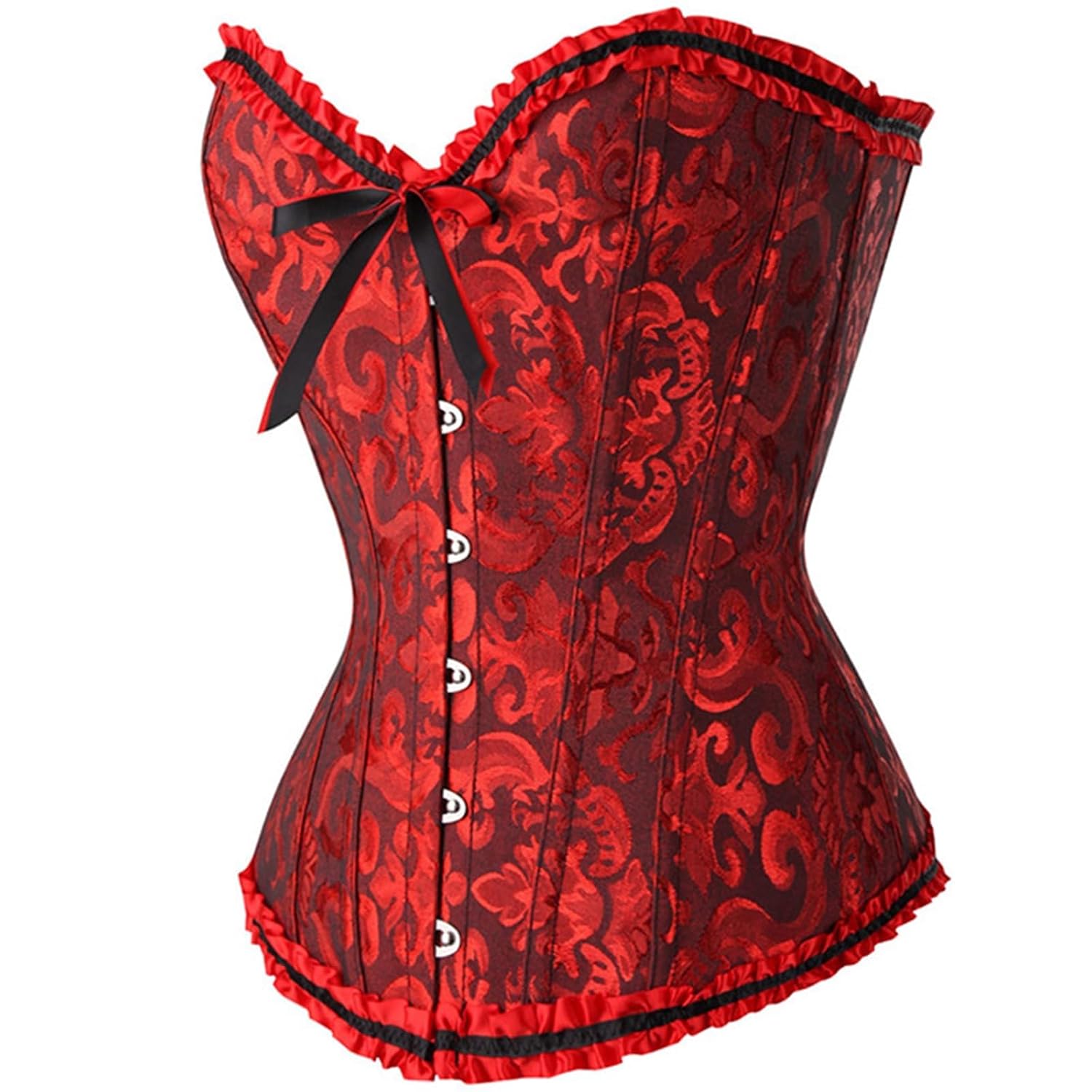 Demays Women's Lace Renaissance Overbust Corset Bodysuit — image 2