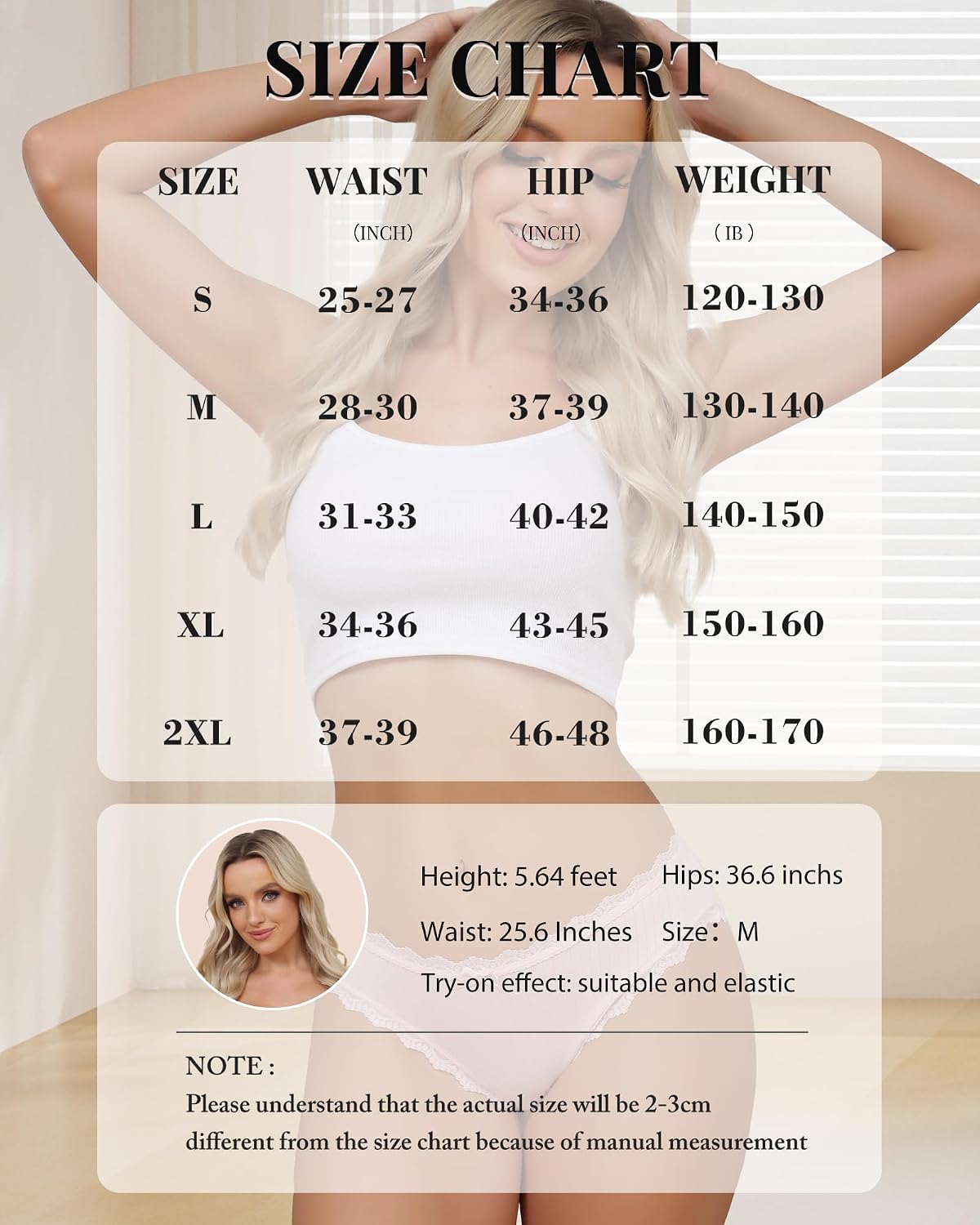 Aijolen Women's Cotton Lace Bikini Panties — image 4