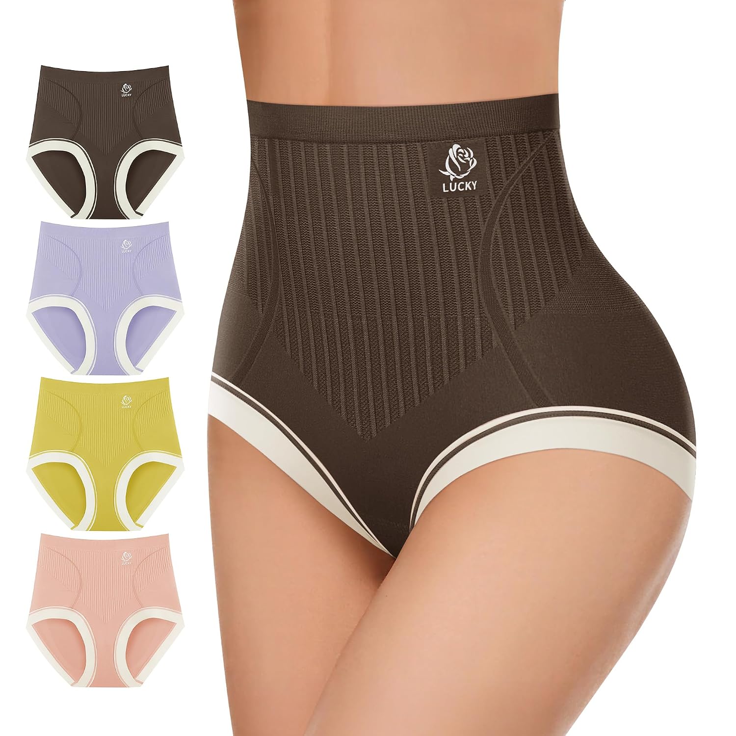 MIOTAN High Waisted Tummy Control Shapewear 4 Pack