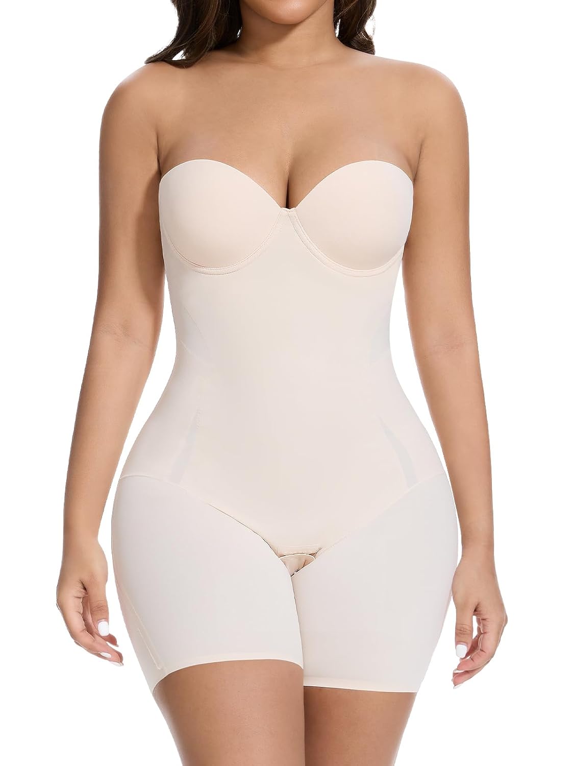 Slimers Strapless Shapewear with Built-In Bra