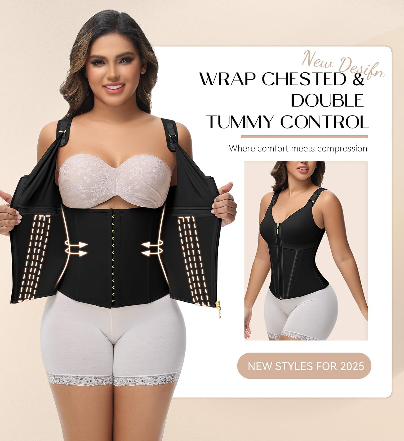SHAPSHE Waist Trainer Corset with Bra — image 2