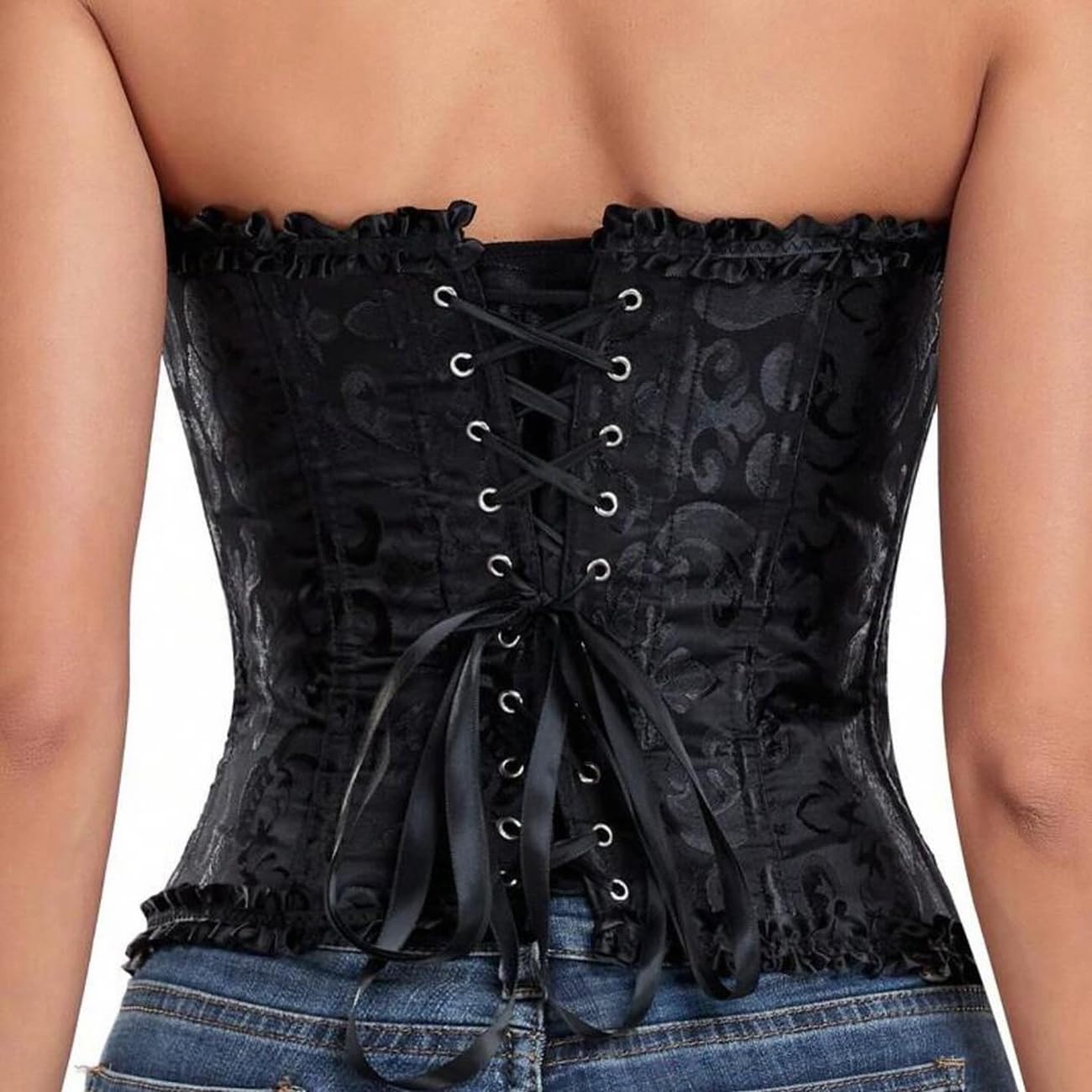 Black Lace Bustier Corset for Women — image 8