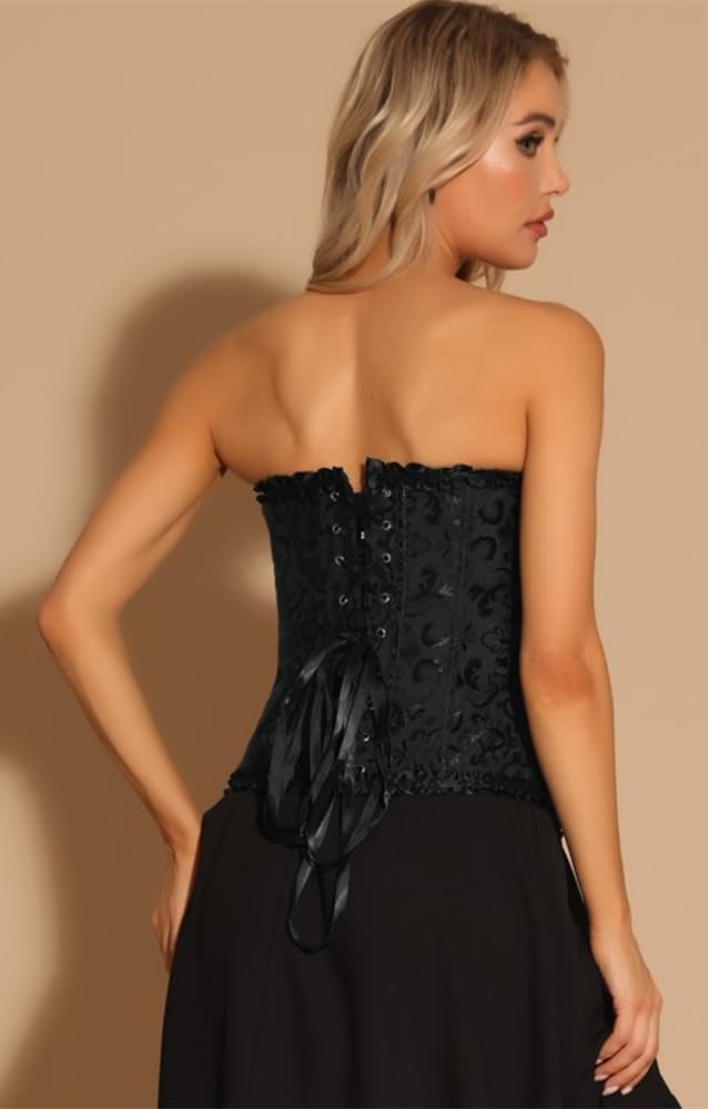 XuoAz Black Lace Bustier Corset Top — image 6