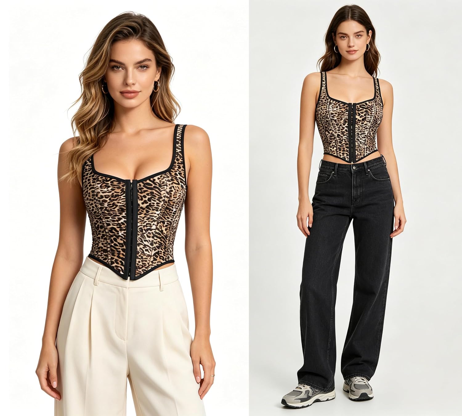 KorhLeoh Leopard-Print Bustier Corset Top — image 7