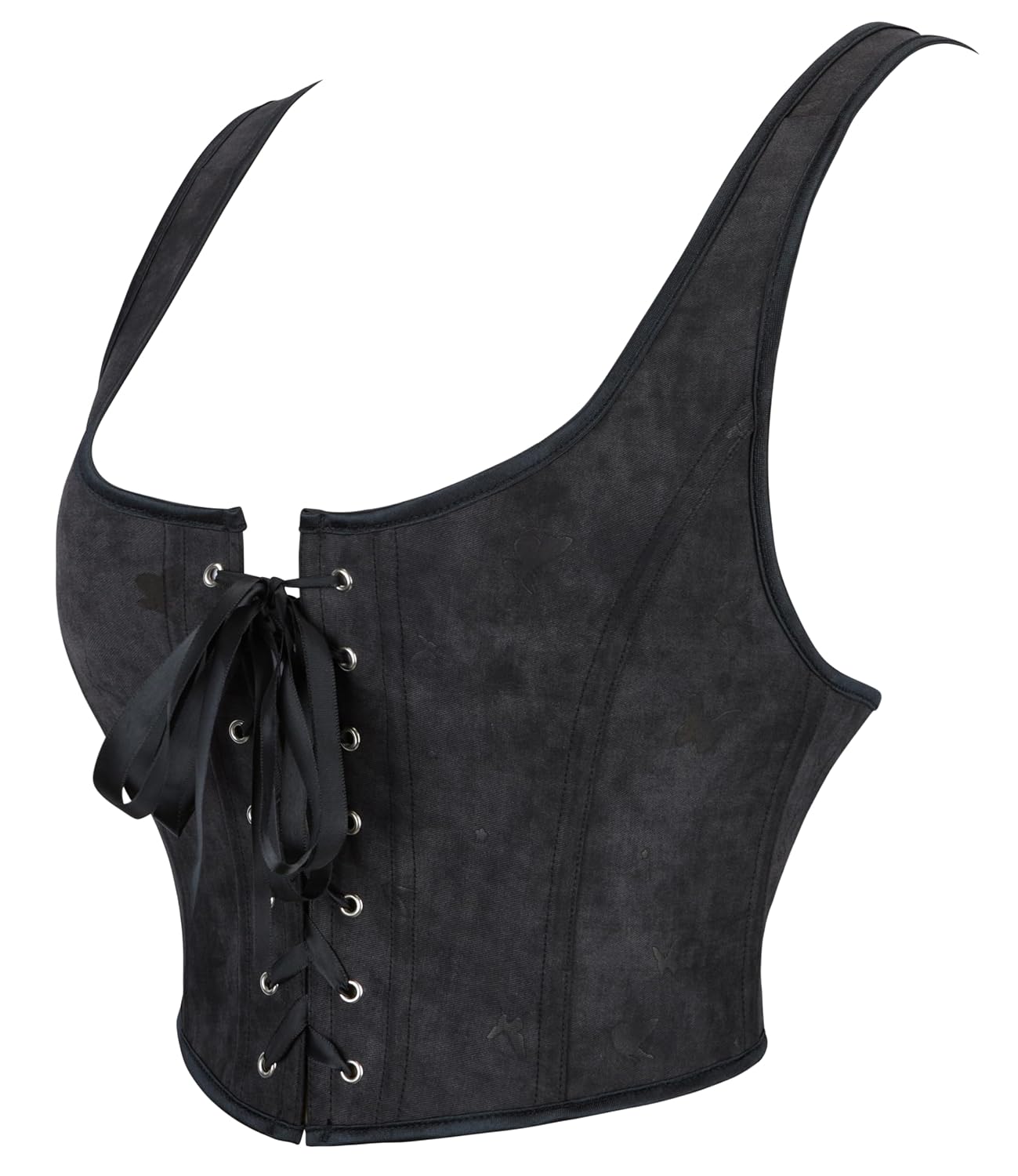 INOGIH Gothic Lace-Up Overbust Corset Bustier — image 3