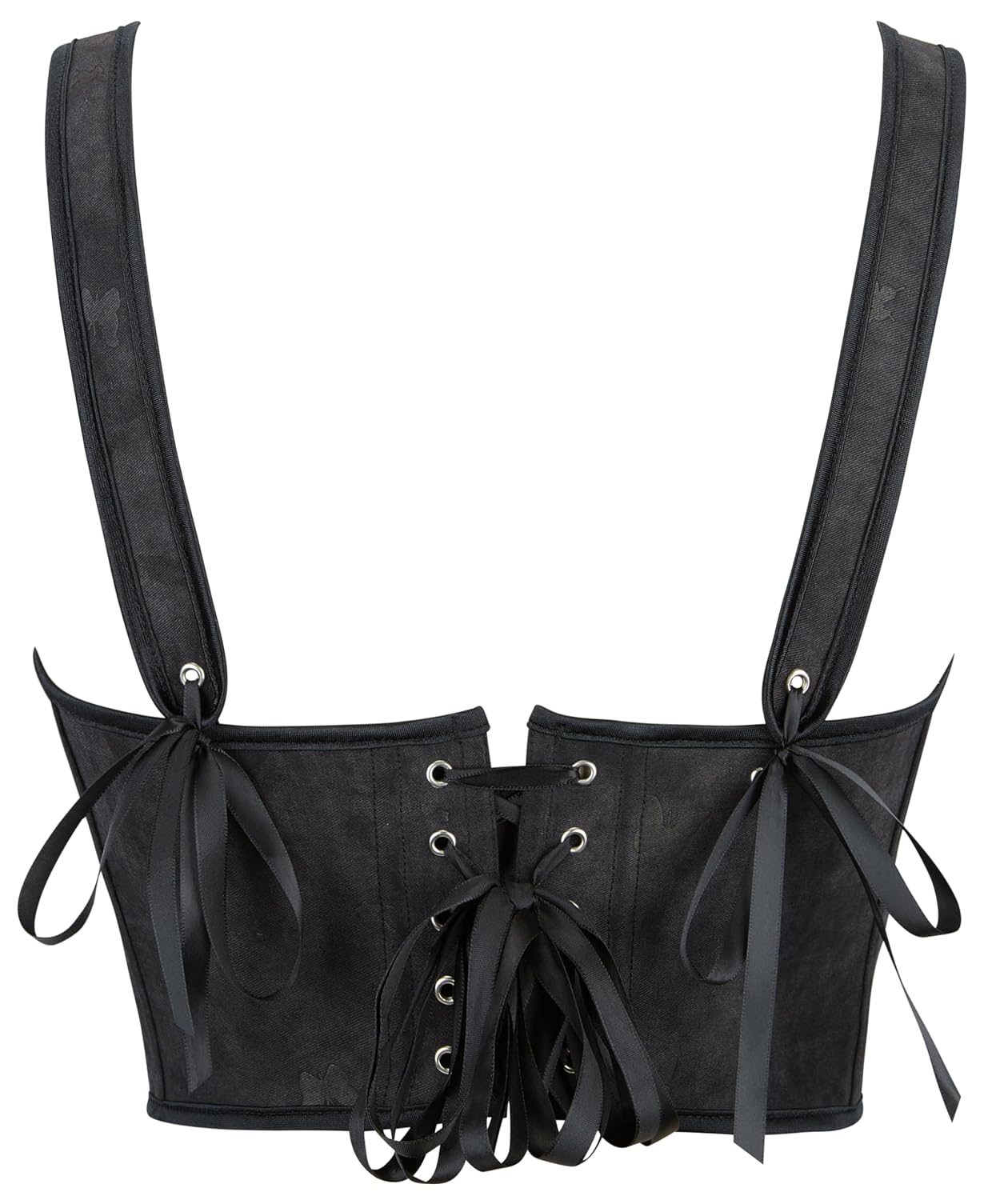 INOGIH Gothic Lace-Up Overbust Corset Bustier — image 8