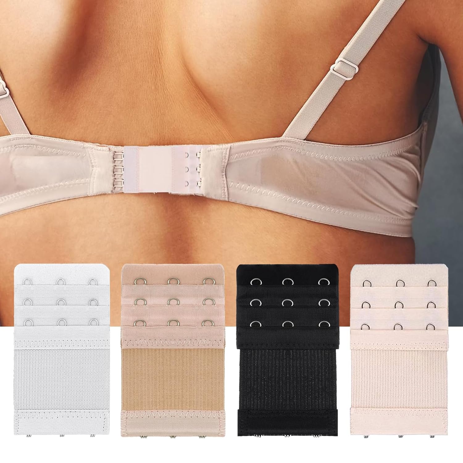 GLRVFUX 3 Hook Bra Extender Strap — image 6