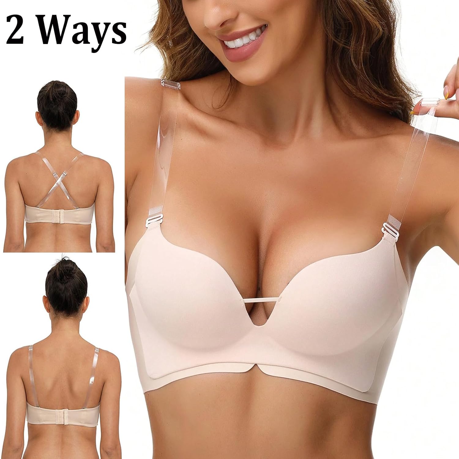 FIVEGOGO Invisible Bra Straps with Clips — image 5