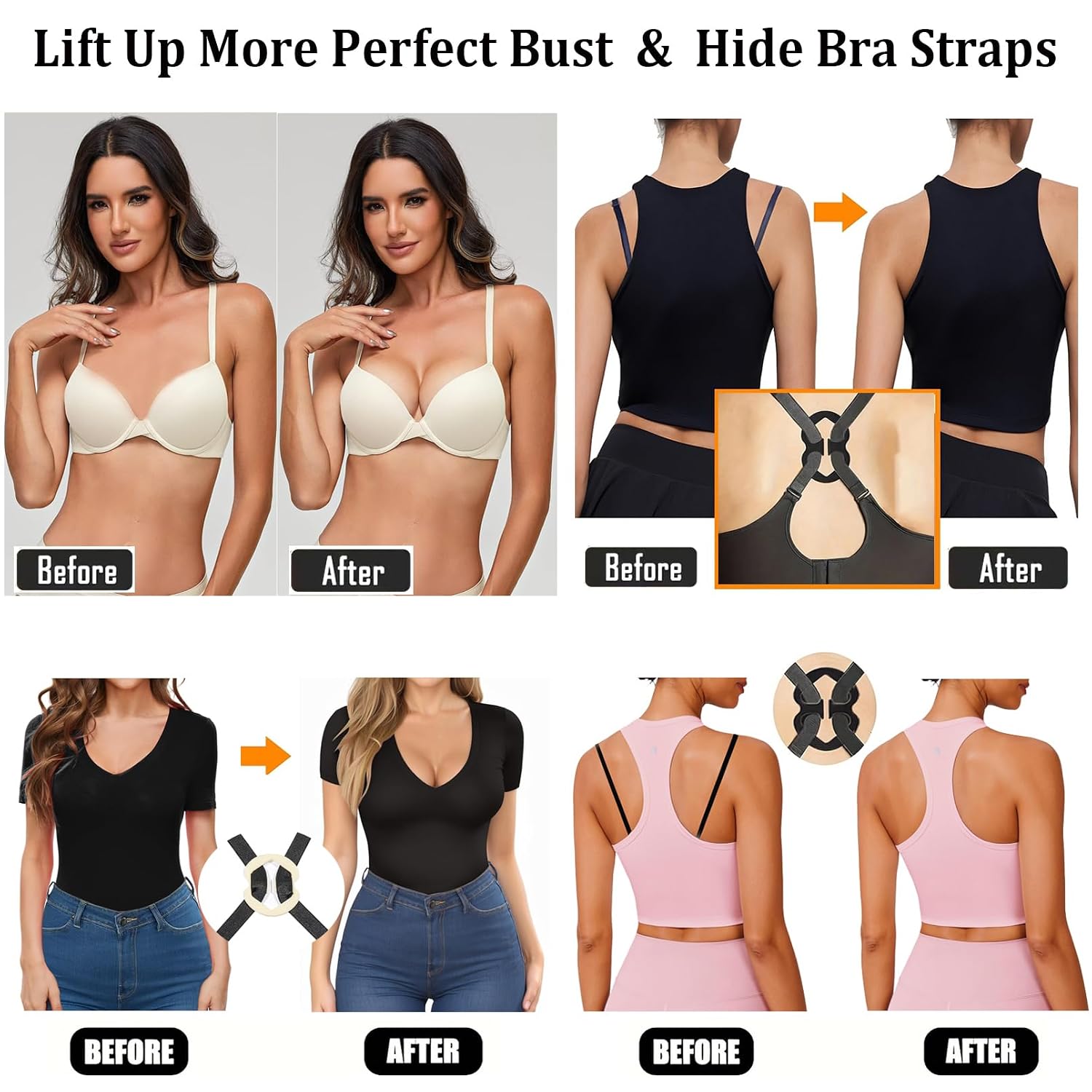 FIVEGOGO Invisible Bra Straps with Clips — image 6