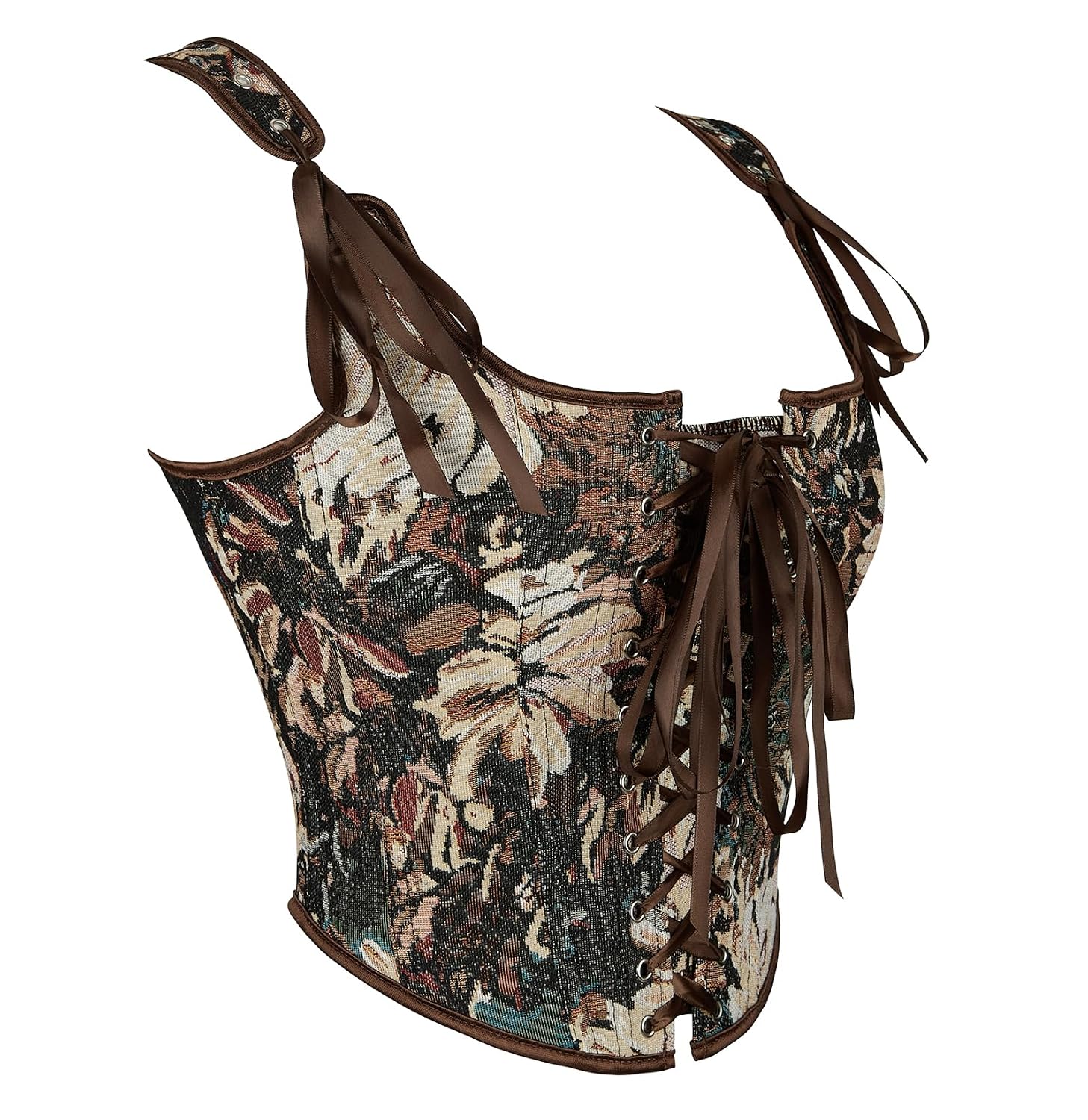 Renaissance Floral Corset Bustier for Women — image 3