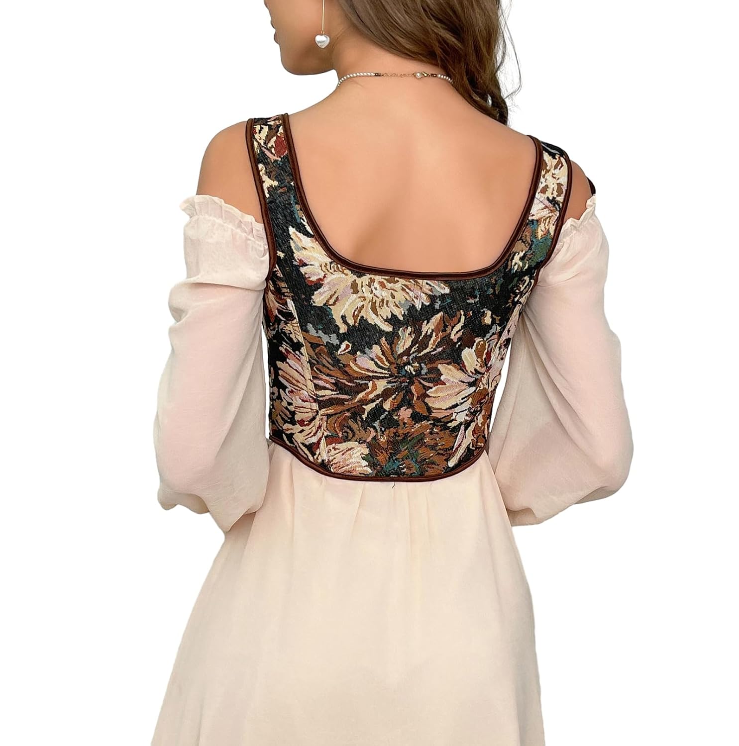 Renaissance Floral Corset Bustier for Women — image 6