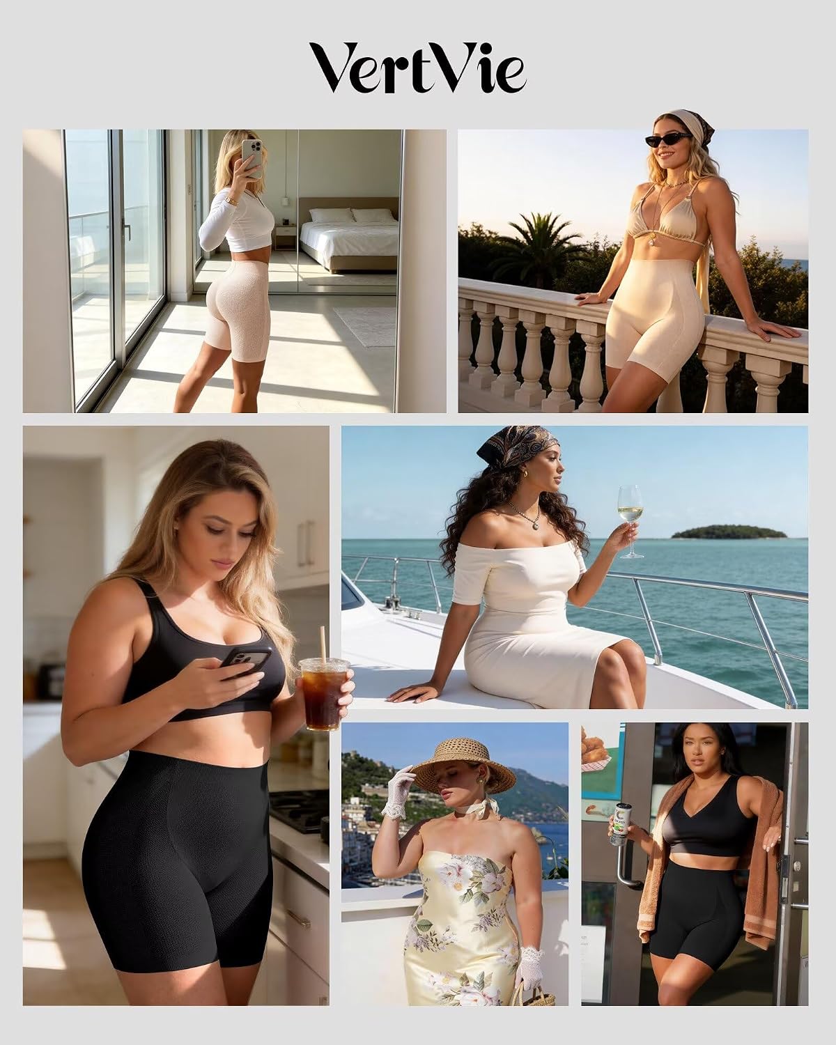 Vertvie High Waisted Tummy Control Shapewear Shorts — image 6