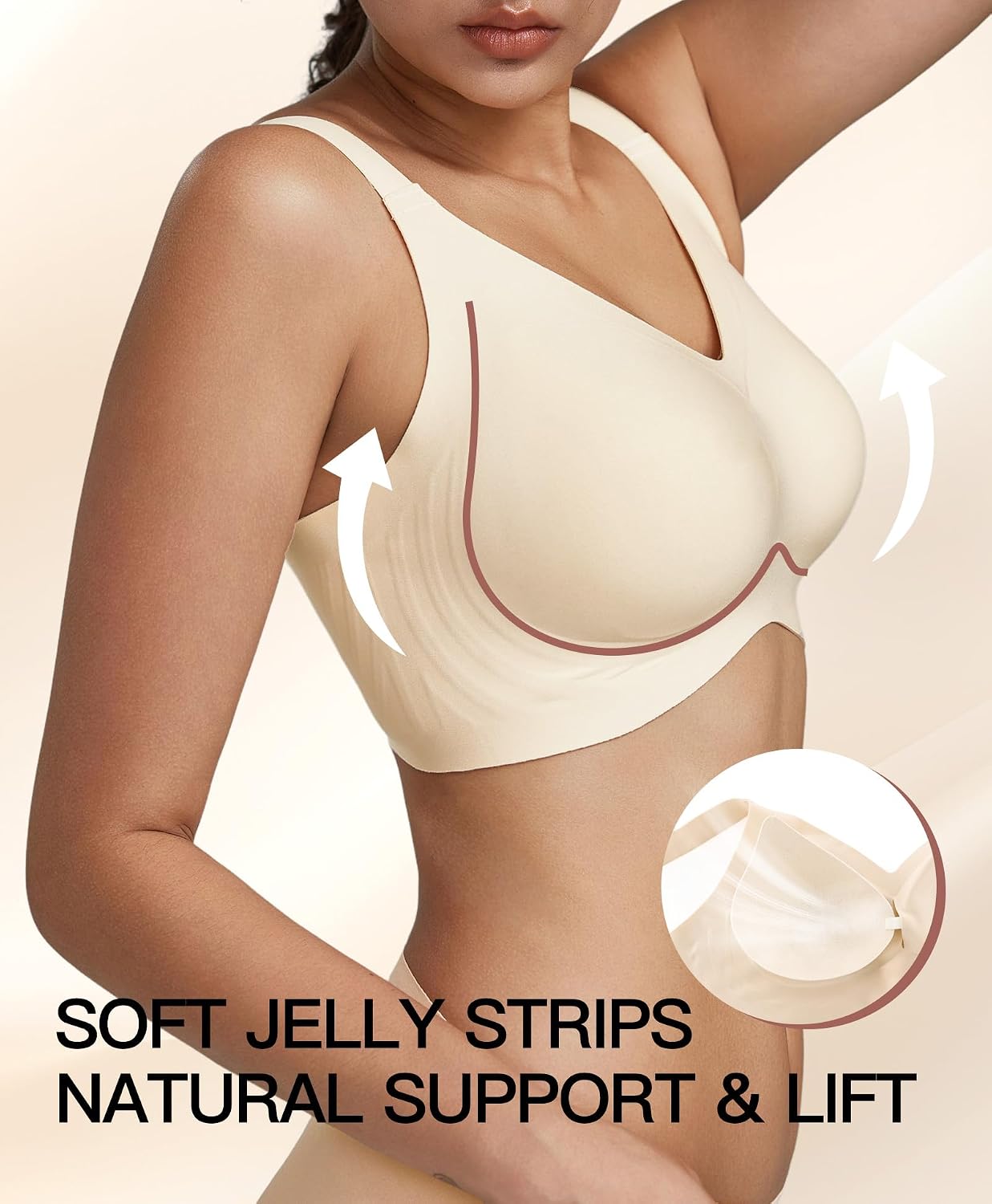 Redgray Seamless Wireless Minimizer Bra for Women — image 2