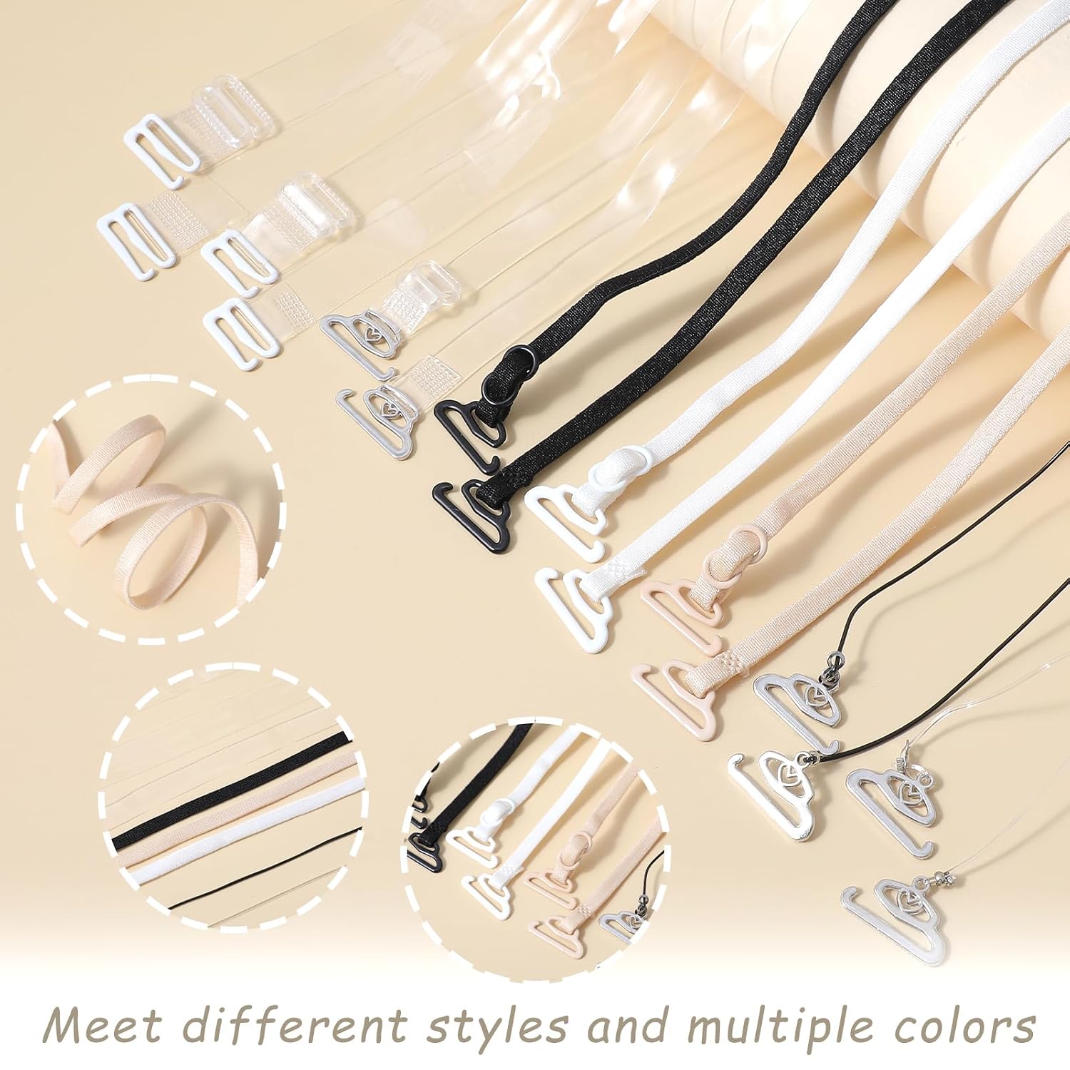 Tyqour Clear Invisible Bra Straps Replacement Set — image 6