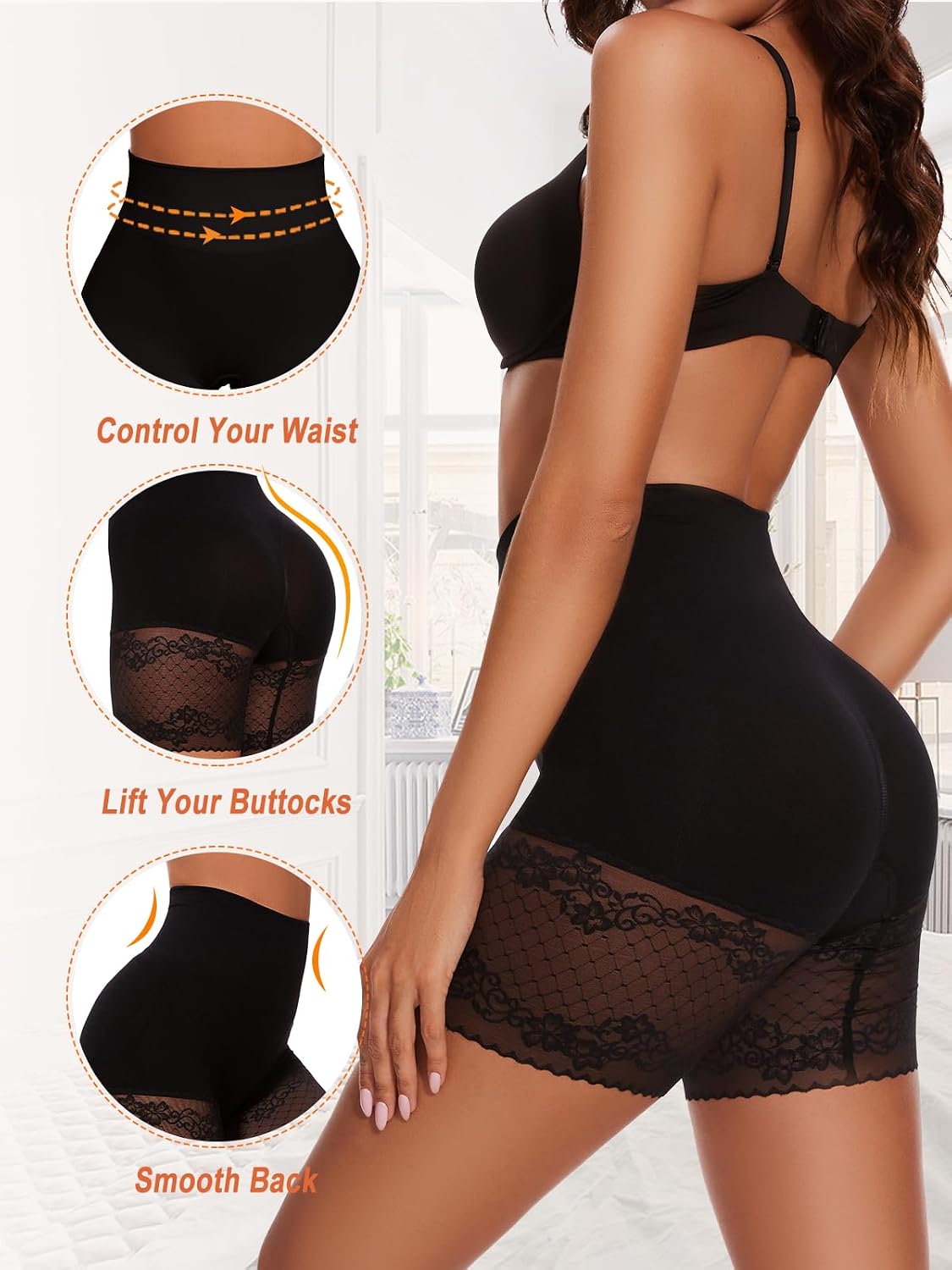 ciksob Lace High Waisted Shapewear Shorts — image 4