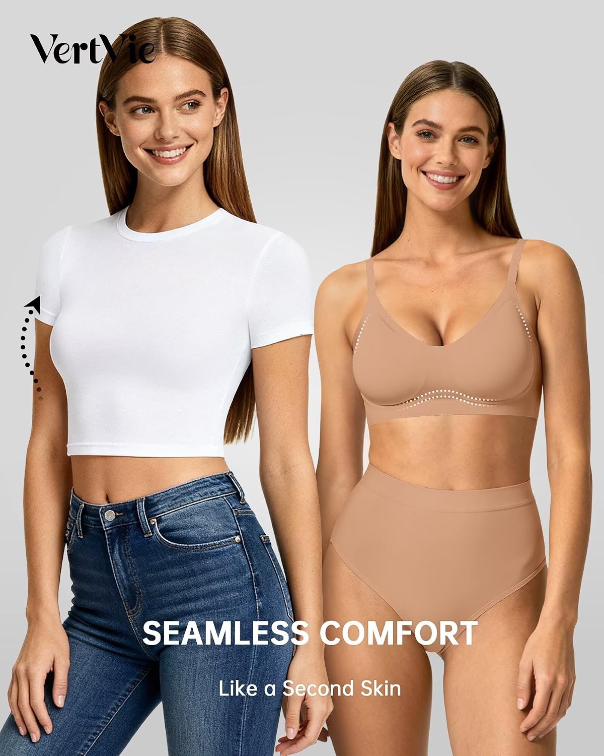 Vertvie Women's Seamless Wireless Jelly Bralette — image 5