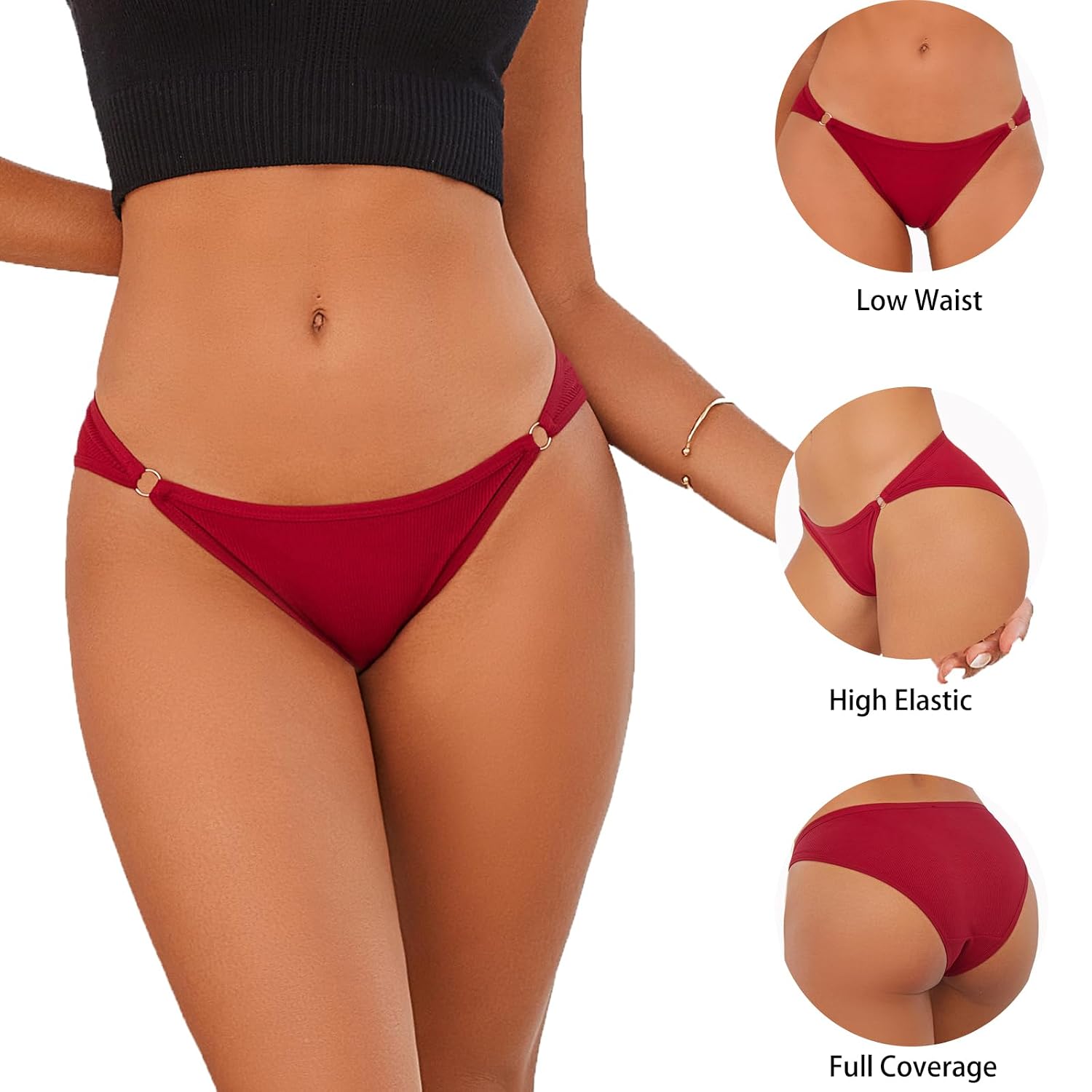 XI LIU Cotton Bikini Panties 6 Pack — image 2