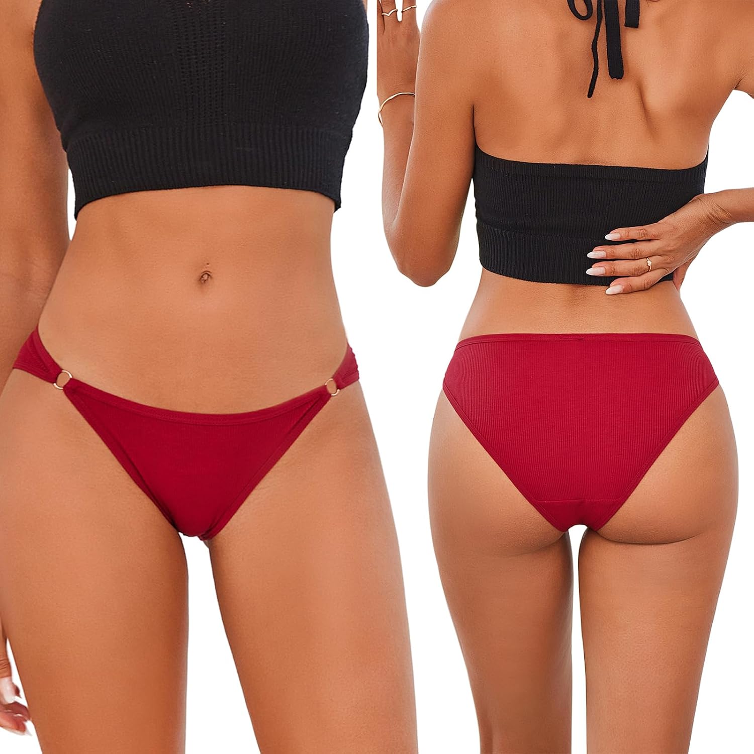 XI LIU Cotton Bikini Panties 6 Pack — image 3