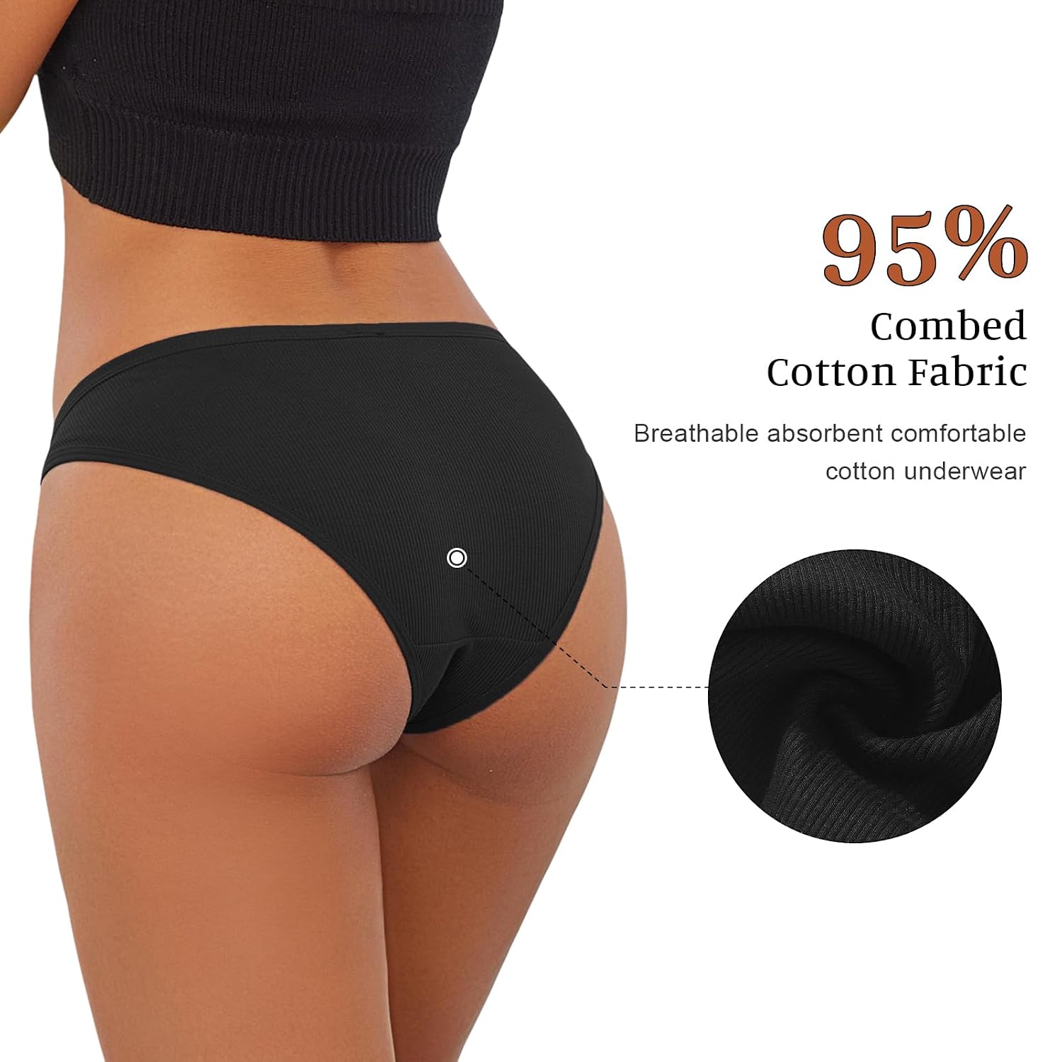 XI LIU Cotton Bikini Panties 6 Pack — image 4