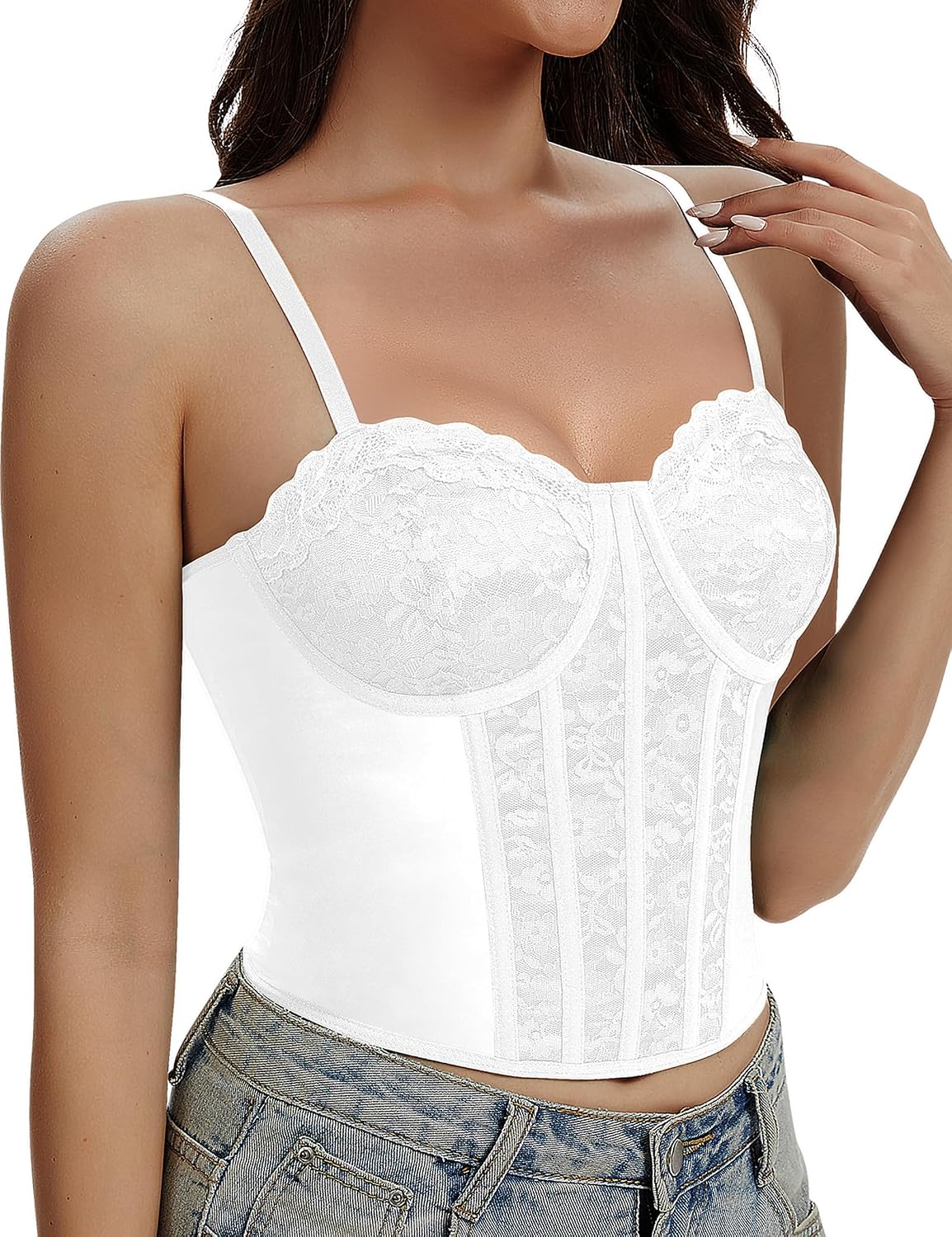 Werkiss Lace Corset Bustier for Women — image 8