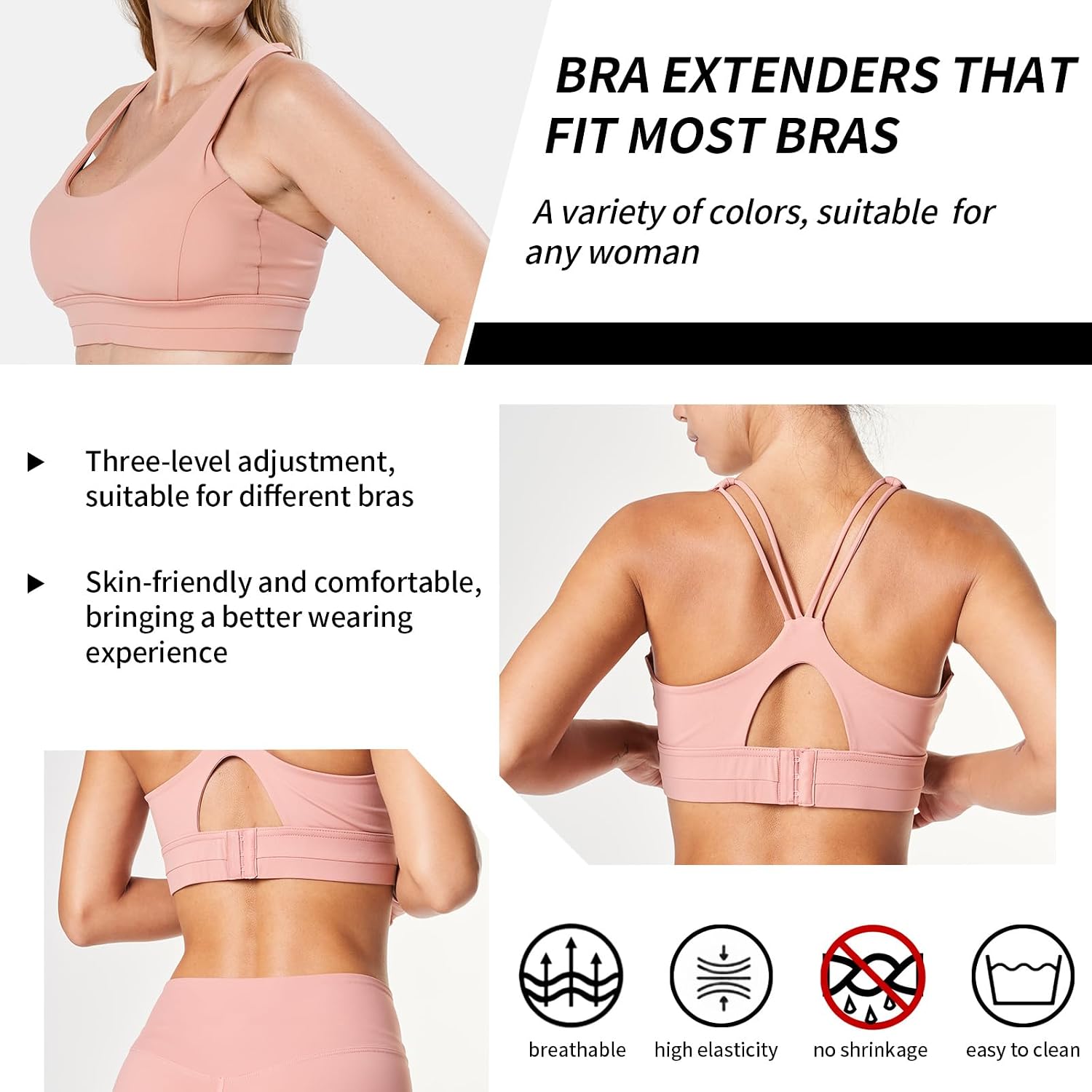 PEASUG 3 Hook Bra Extender Strap — image 3