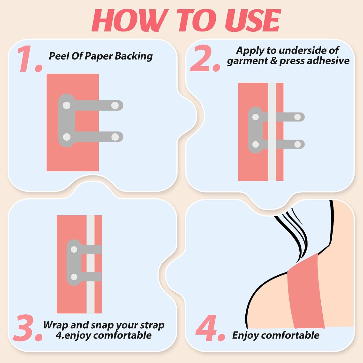 Sintege Bra Strap Holders for Slipping Straps — image 2