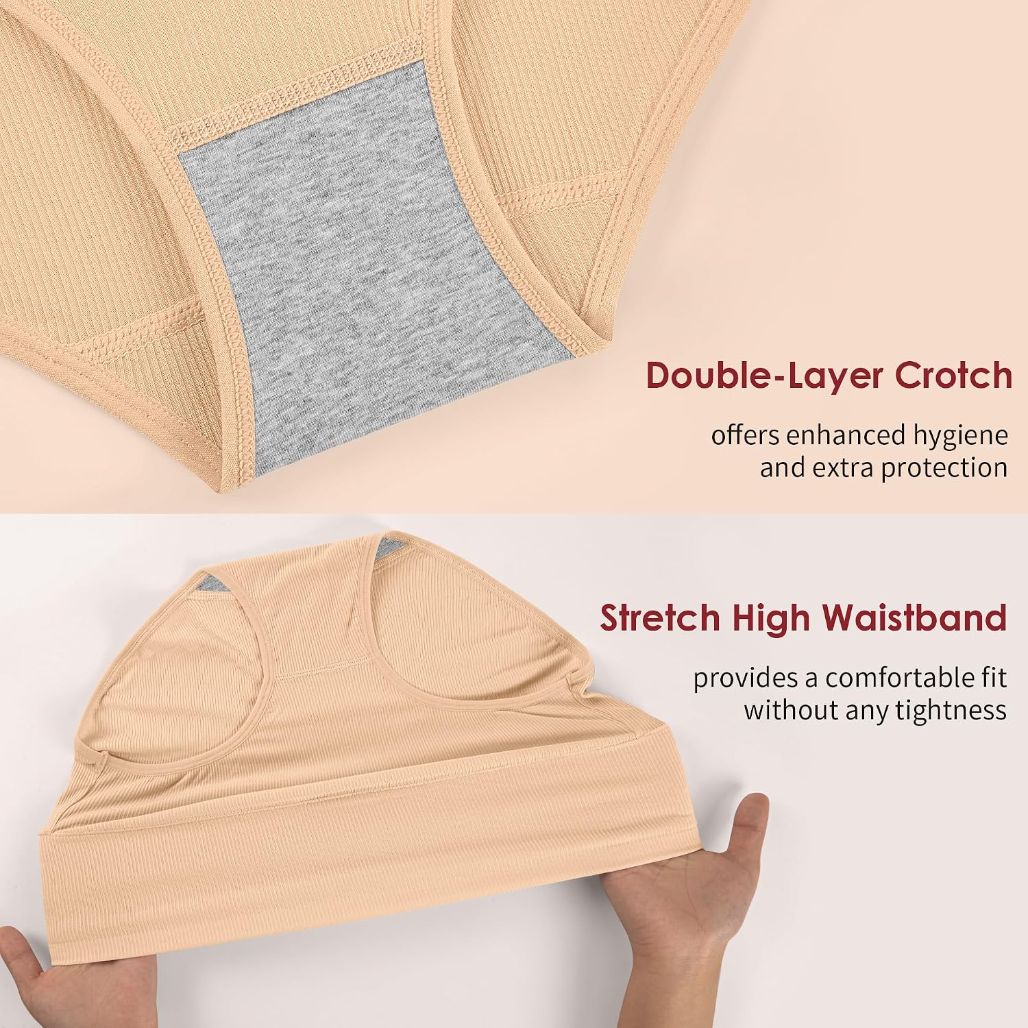 Asbestt Women's High Waisted Cotton Briefs — image 3