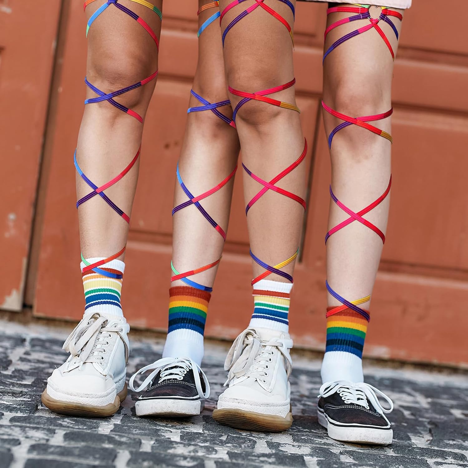 Rainbow Heart Leg Wraps for Pride — image 6