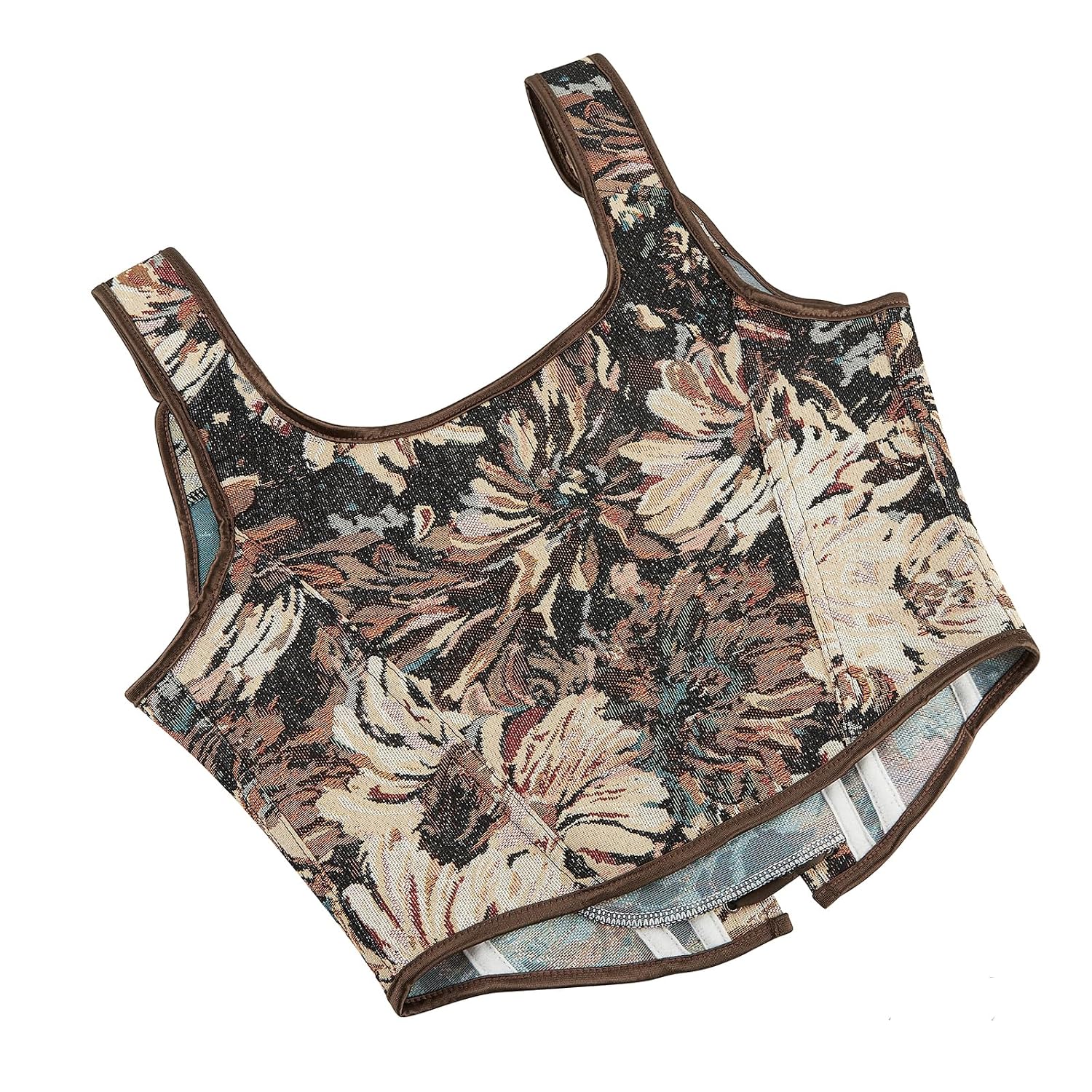 XuoAz Women's Floral Lace-Up Corset Bustier — image 7