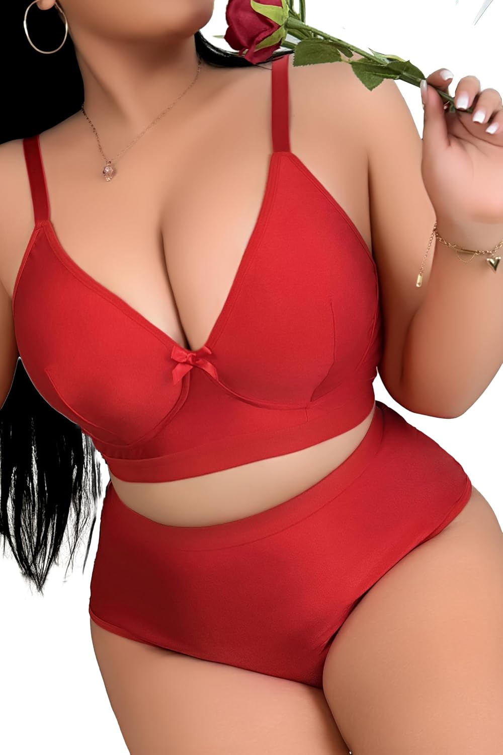 SecWpnConfy Plus Size Sheer Lingerie Set — image 6