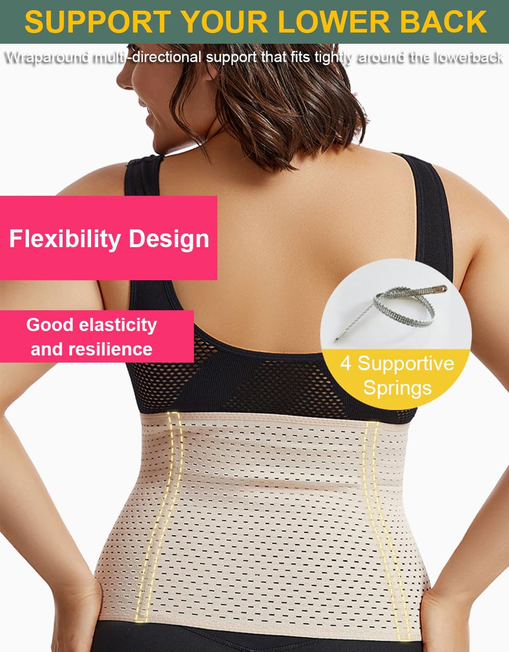 SUJAYU Lower Belly Waist Trainer Shapewear