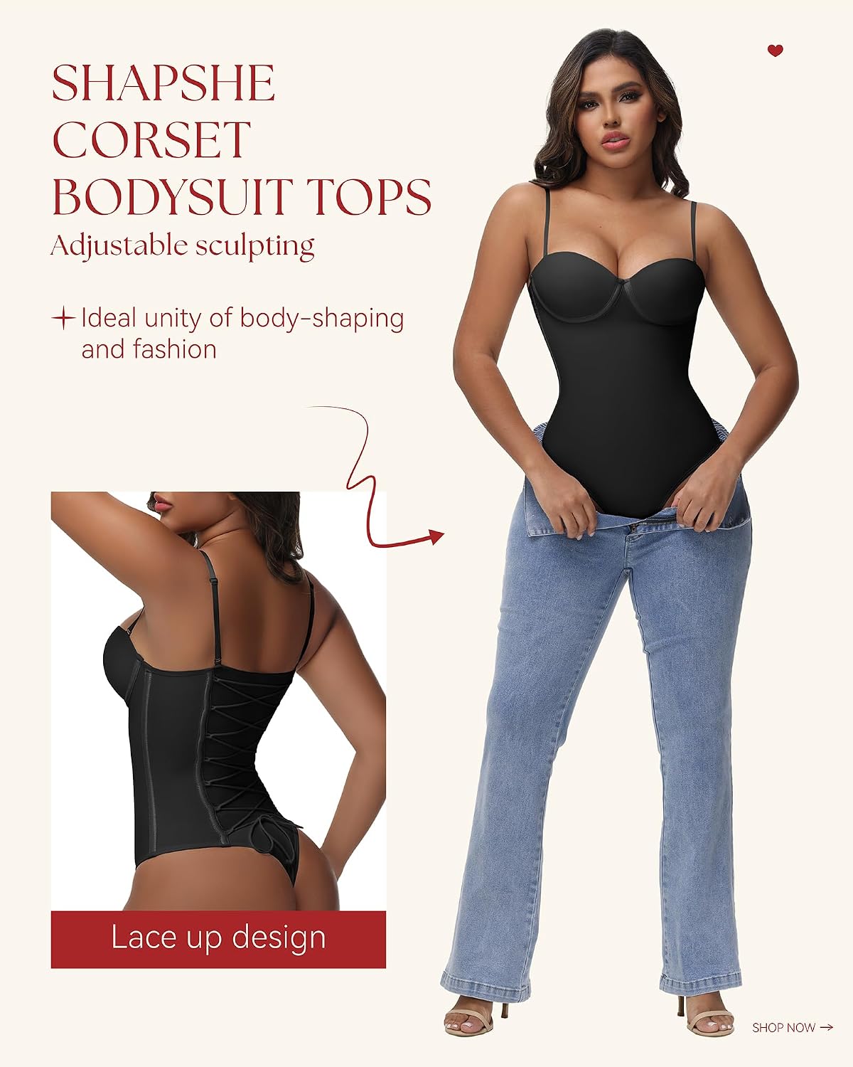 SHAPSHE Strapless Shapewear Corset Bodysuit — image 2