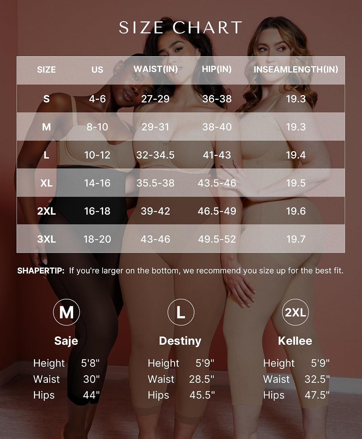 SHAPELLX High Waist Tummy Control Capri Leggings — image 6