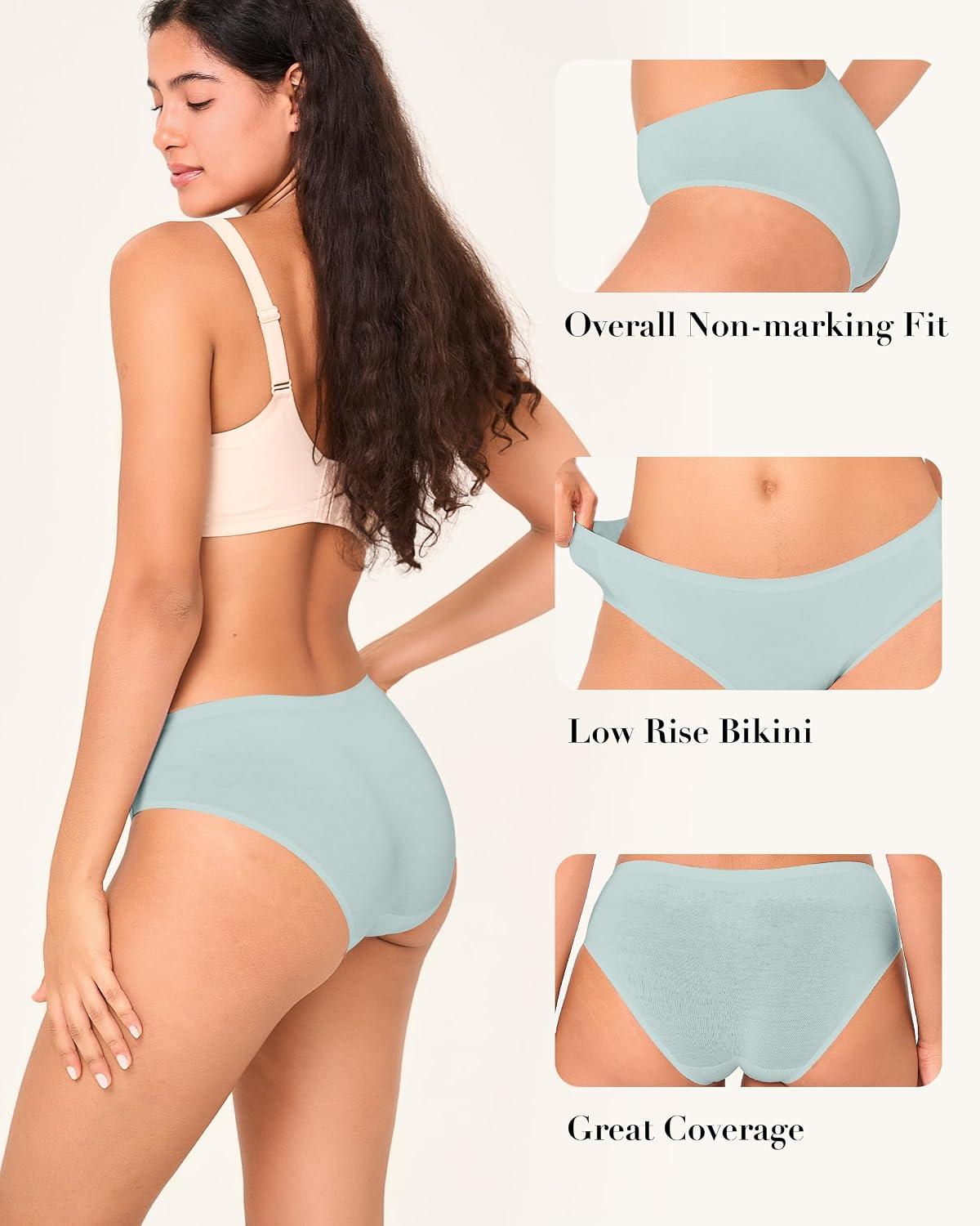 BAMBOO COOL No Show Seamless Bikini Panties 6-Pack — image 5