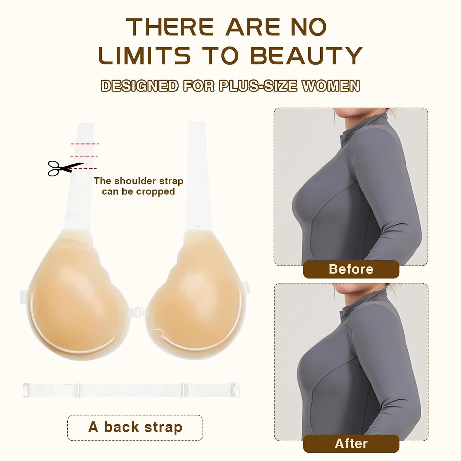 LIONESS LUXE Backless Strapless Silicone Push-Up Bra — image 4
