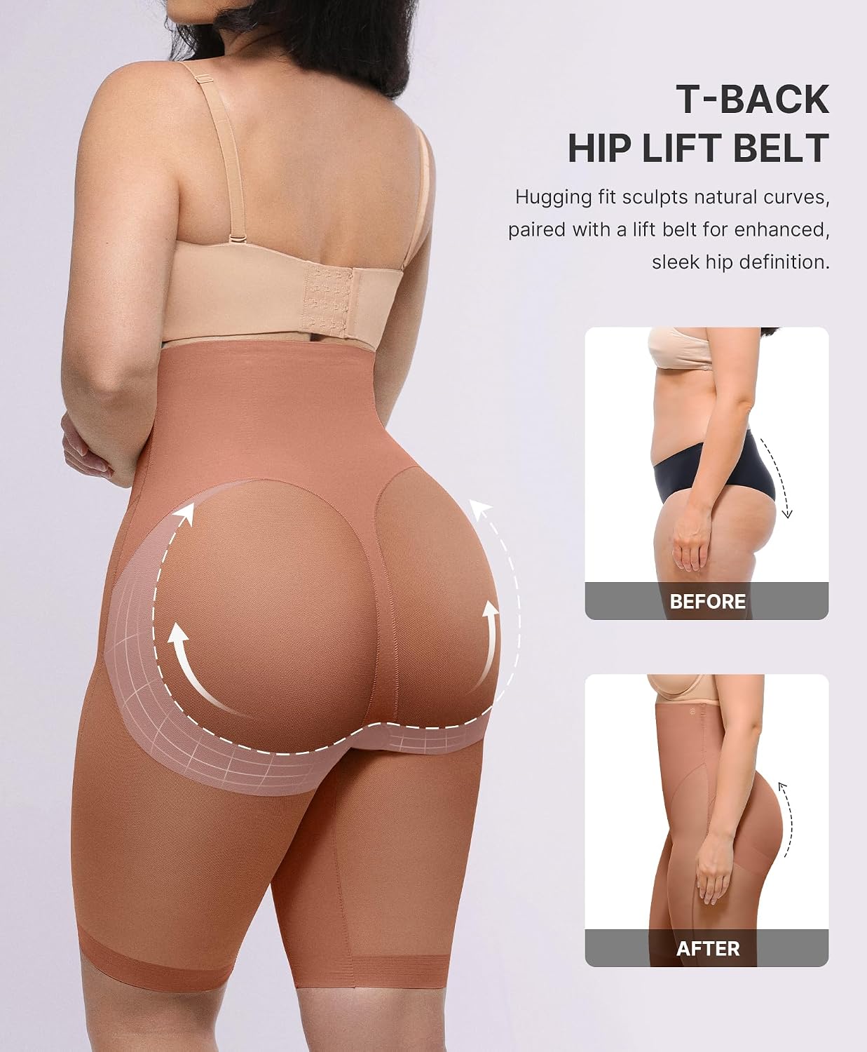 SHAPELLX High Waisted Tummy Control Shapewear Shorts — image 2