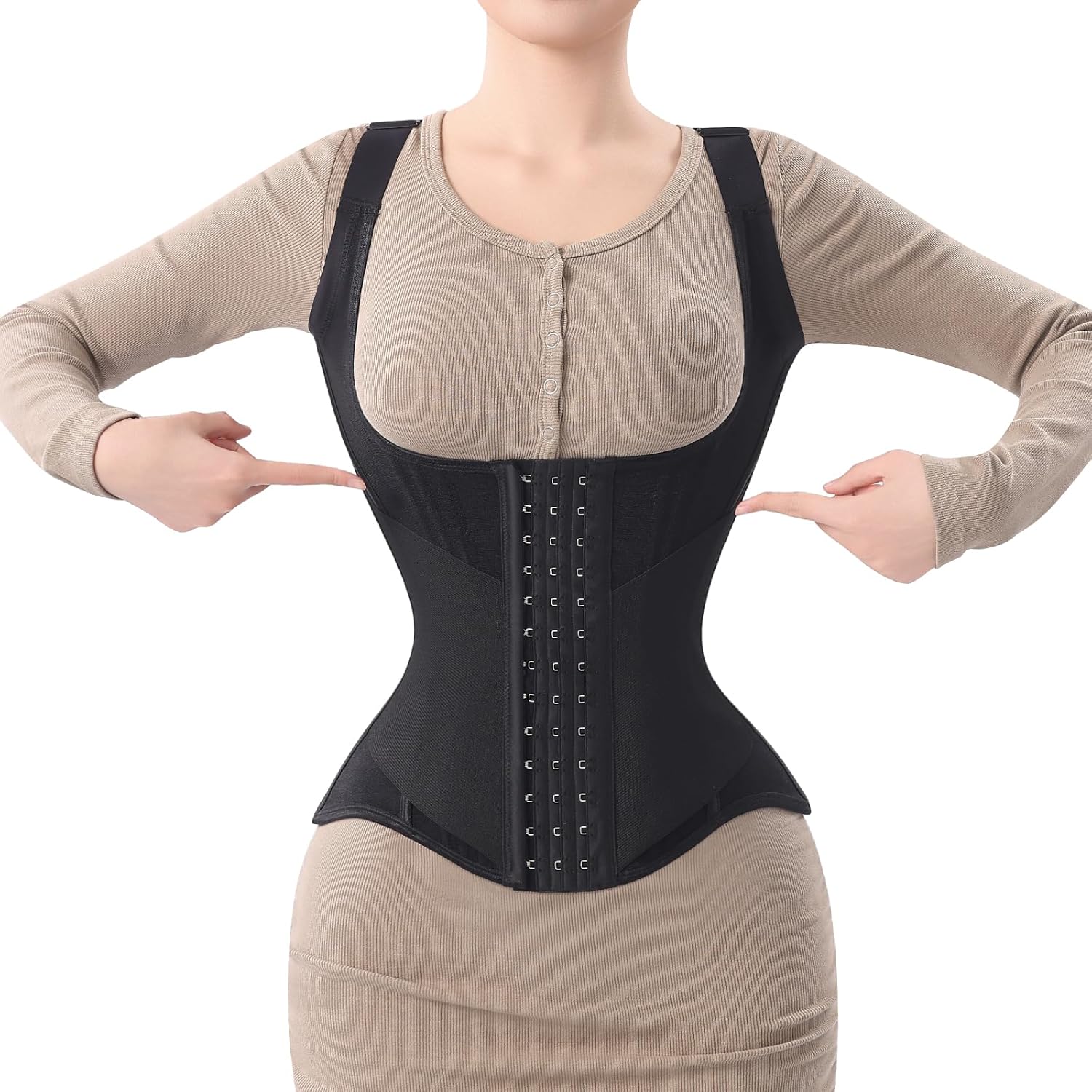 MISTHIN Double Layer Waist Trainer Corset