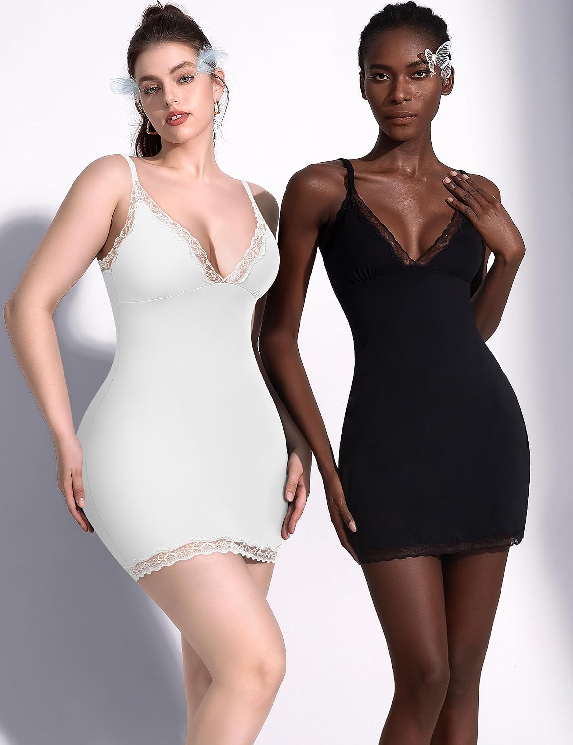 Werkiss Slim Fit Lace Trim Slip Dress — image 6