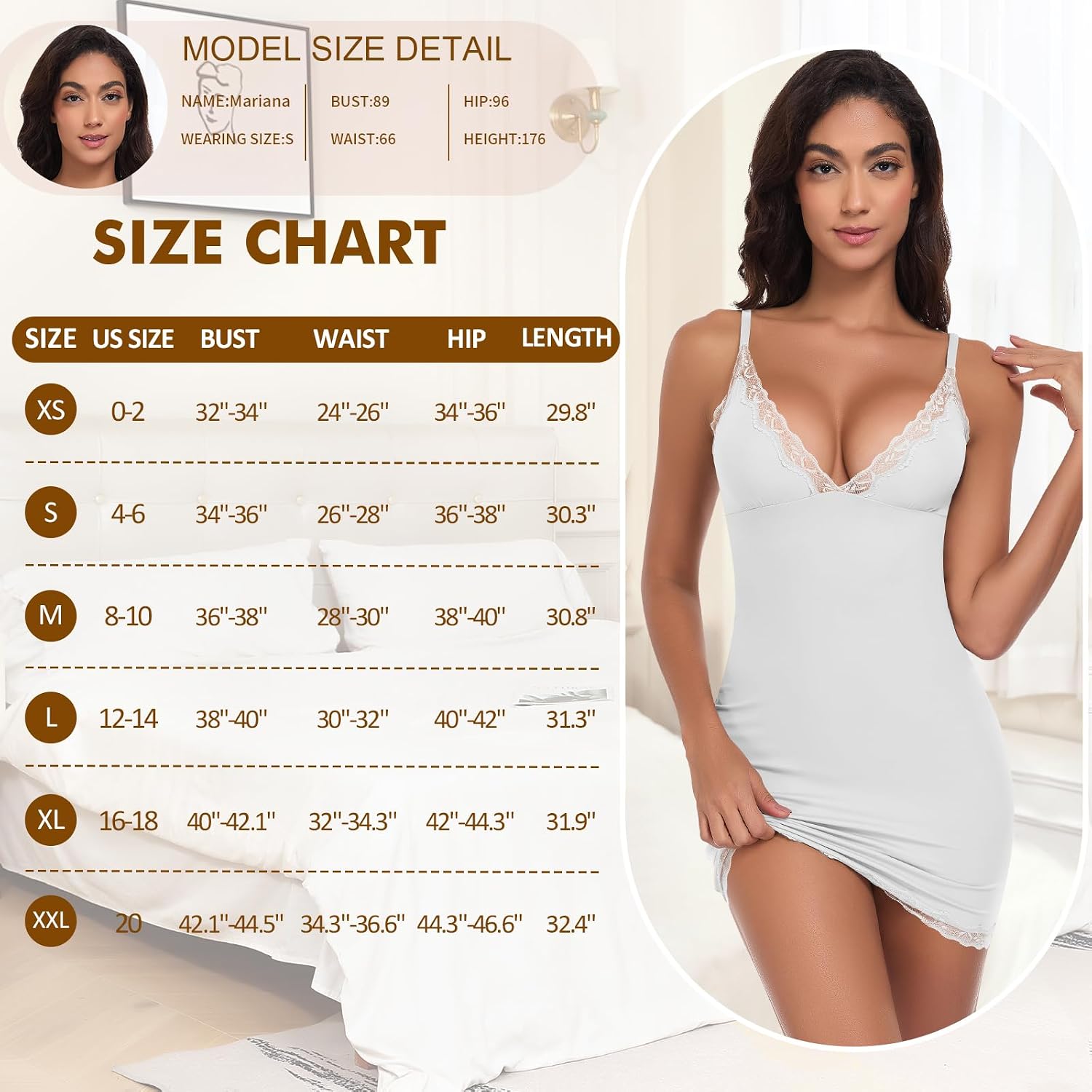 Werkiss Slim Fit Lace Trim Slip Dress — image 7