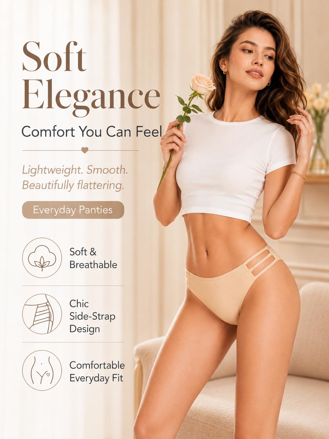 READY TO LOVE 6-Pack Lace Cheeky Panties — image 2