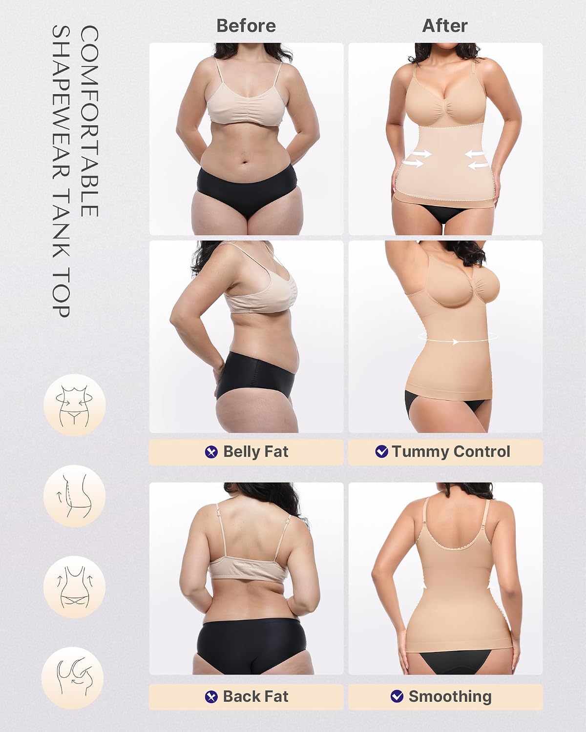 SHAPELLX Tummy Control Seamless Cami Shaper — image 3