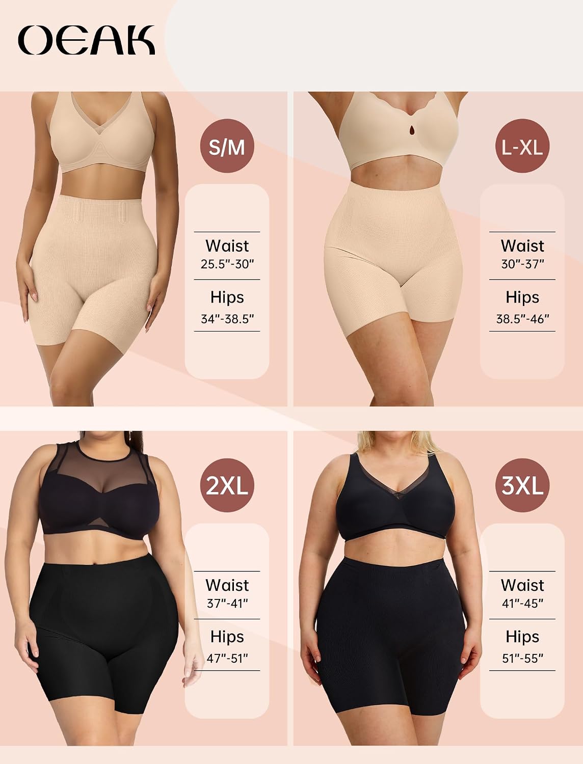 OEAK High Waisted Tummy Control Shapewear — image 7