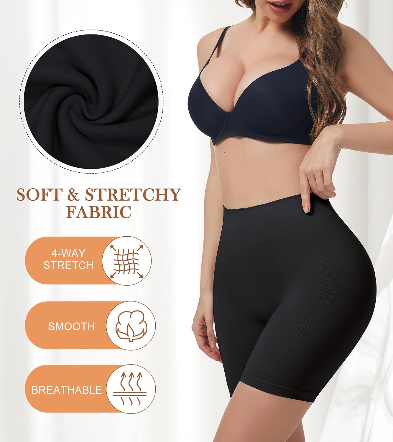 Miguofan Seamless High Waist Shapewear Shorts — image 4