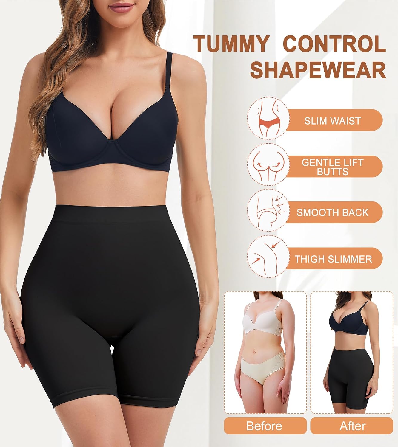 Miguofan Seamless High Waist Shapewear Shorts — image 5