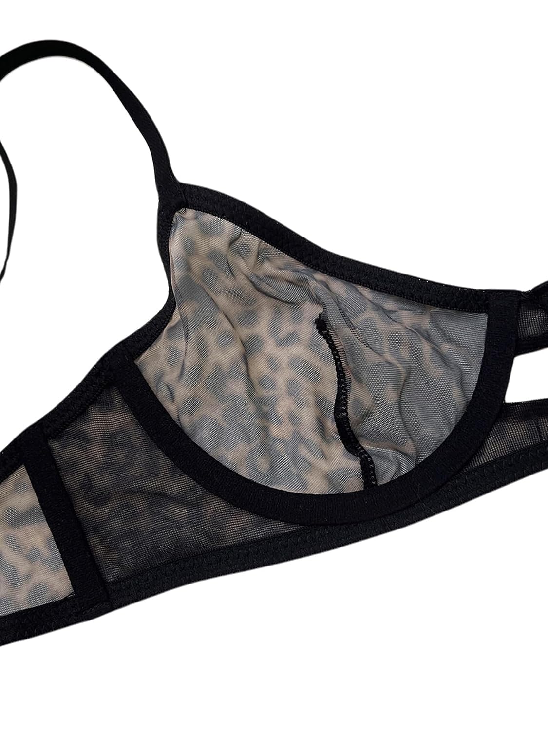 Aimedalis Sexy Mesh Leopard Print Lingerie Set — image 7