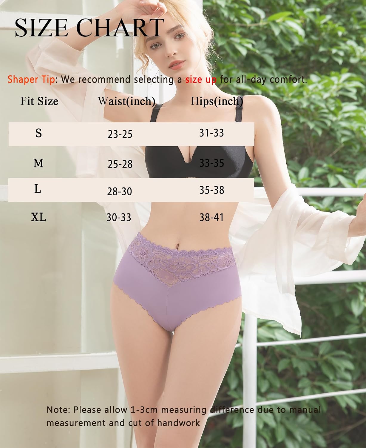 PENUUP Lace Cheeky Panties for Women 6 Pack — image 6