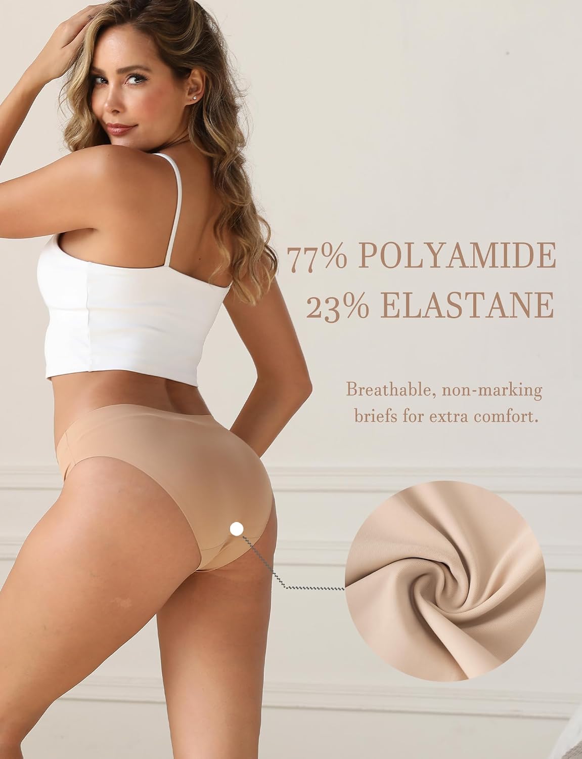 WAYIQE Seamless Invisible Bikini Panties 6-Pack — image 5